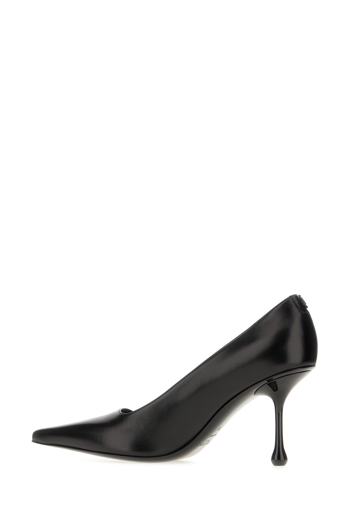 Shop Jimmy Choo Black Nappa Leather Ixia Pumps