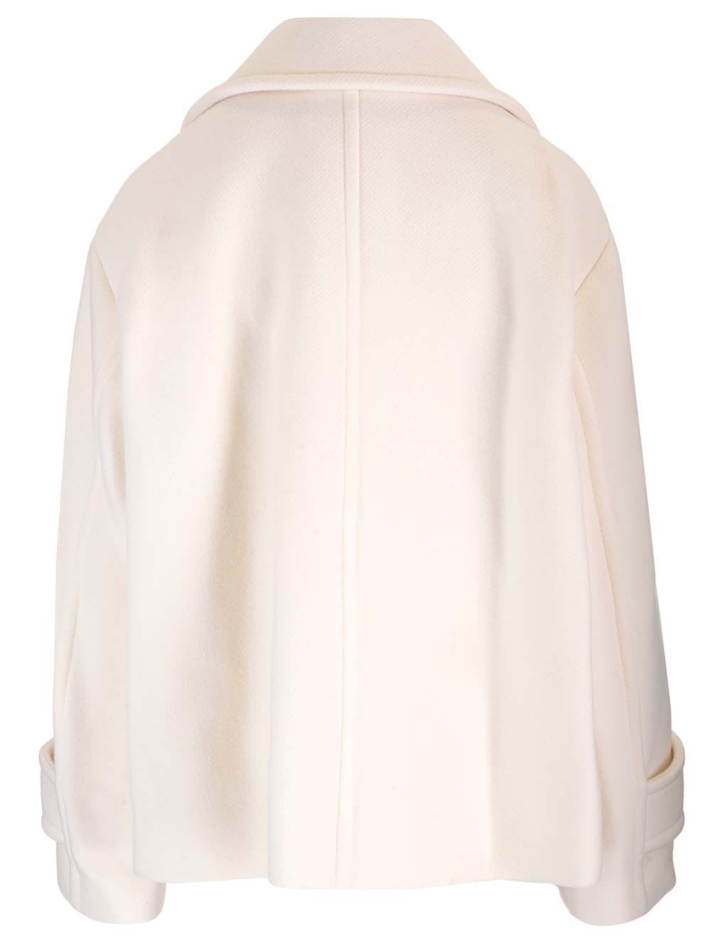 CHLOÉ OVERSIZED DOUBLE-BREASTED SHORT COAT 