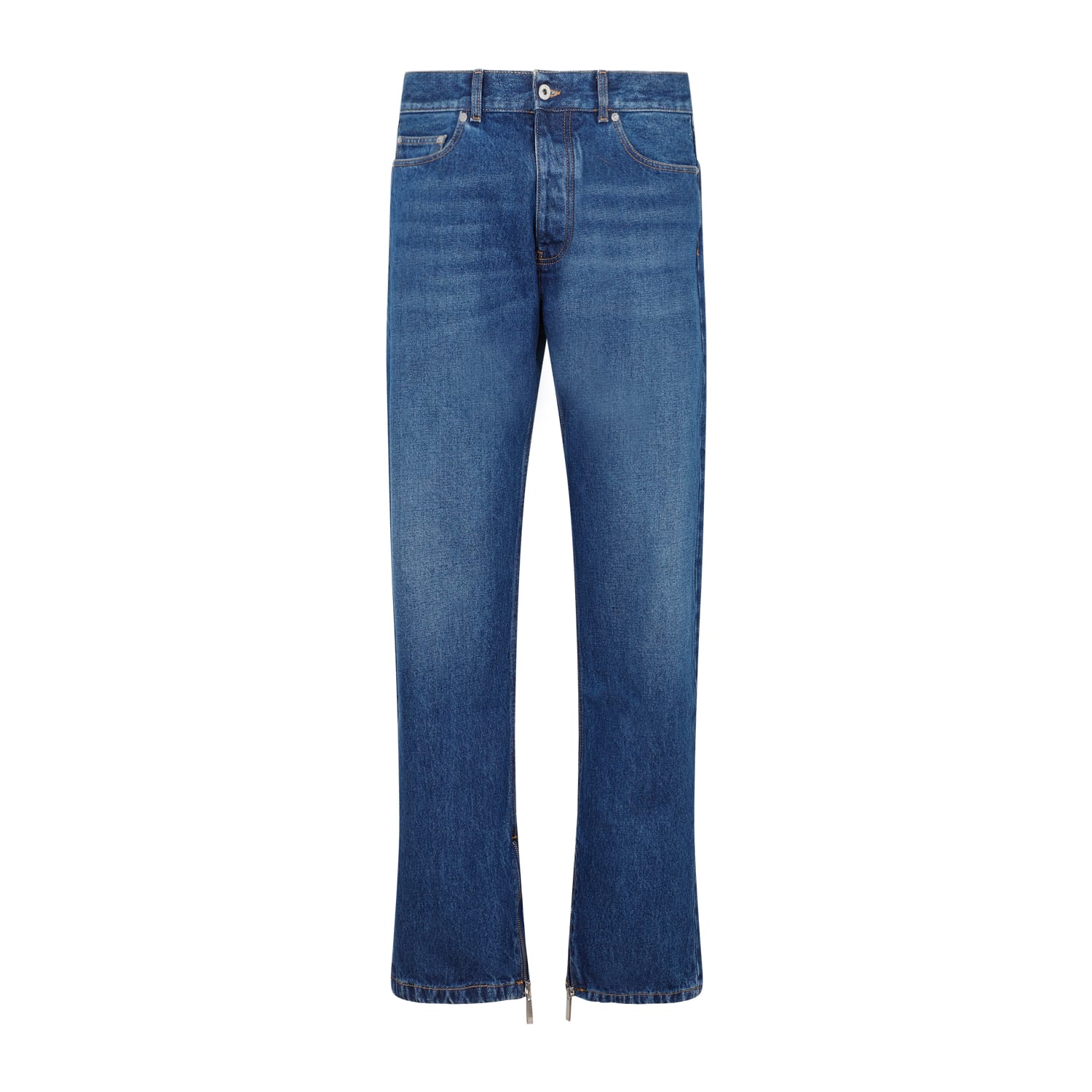 Shop Off-white Skate Jeans In Medium Blue