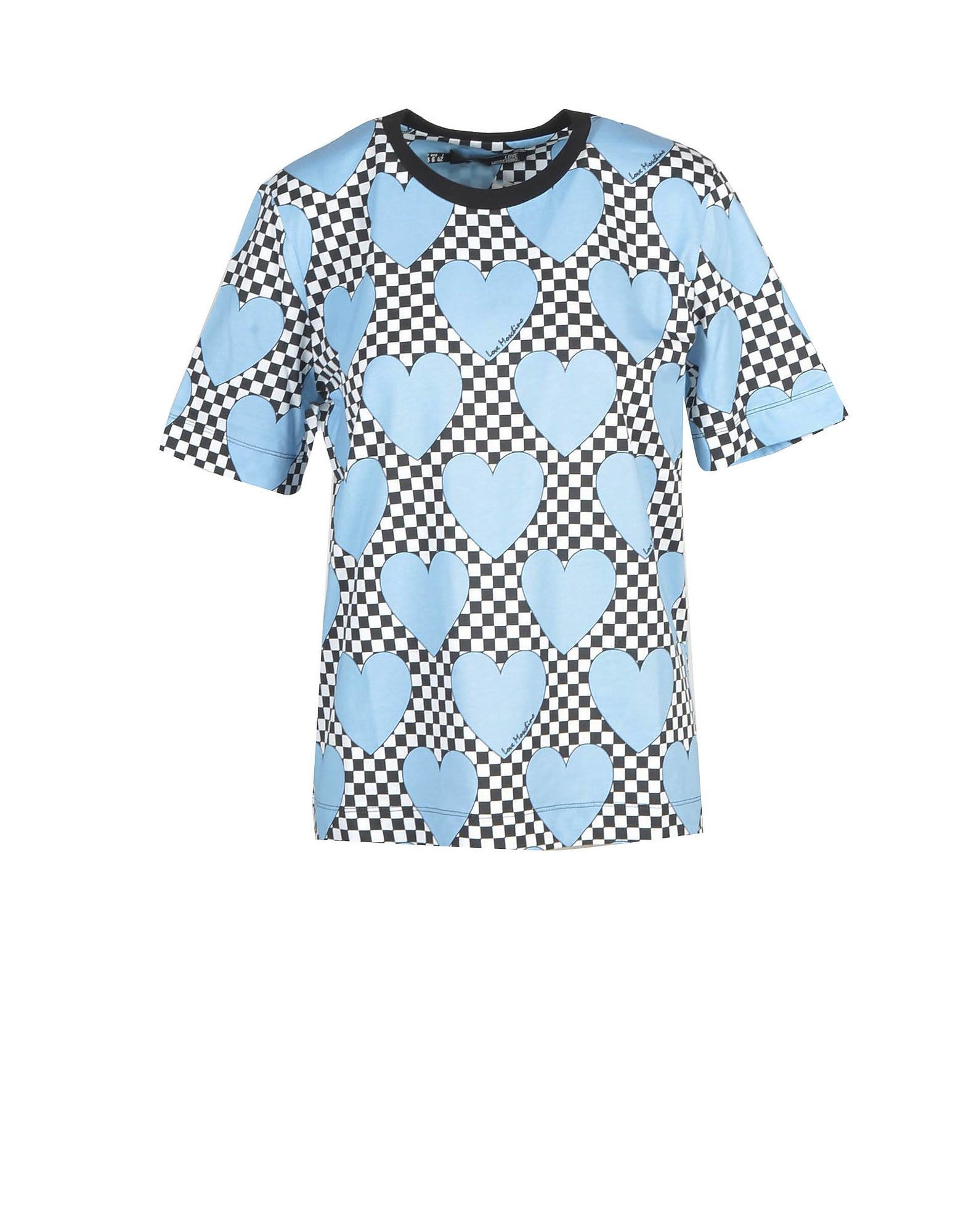 Love Moschino Womens Sky Blue T-shirt