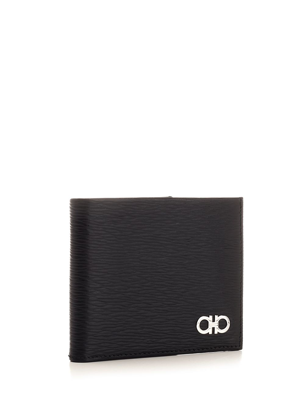 Shop Ferragamo Gancini Wallet In Black