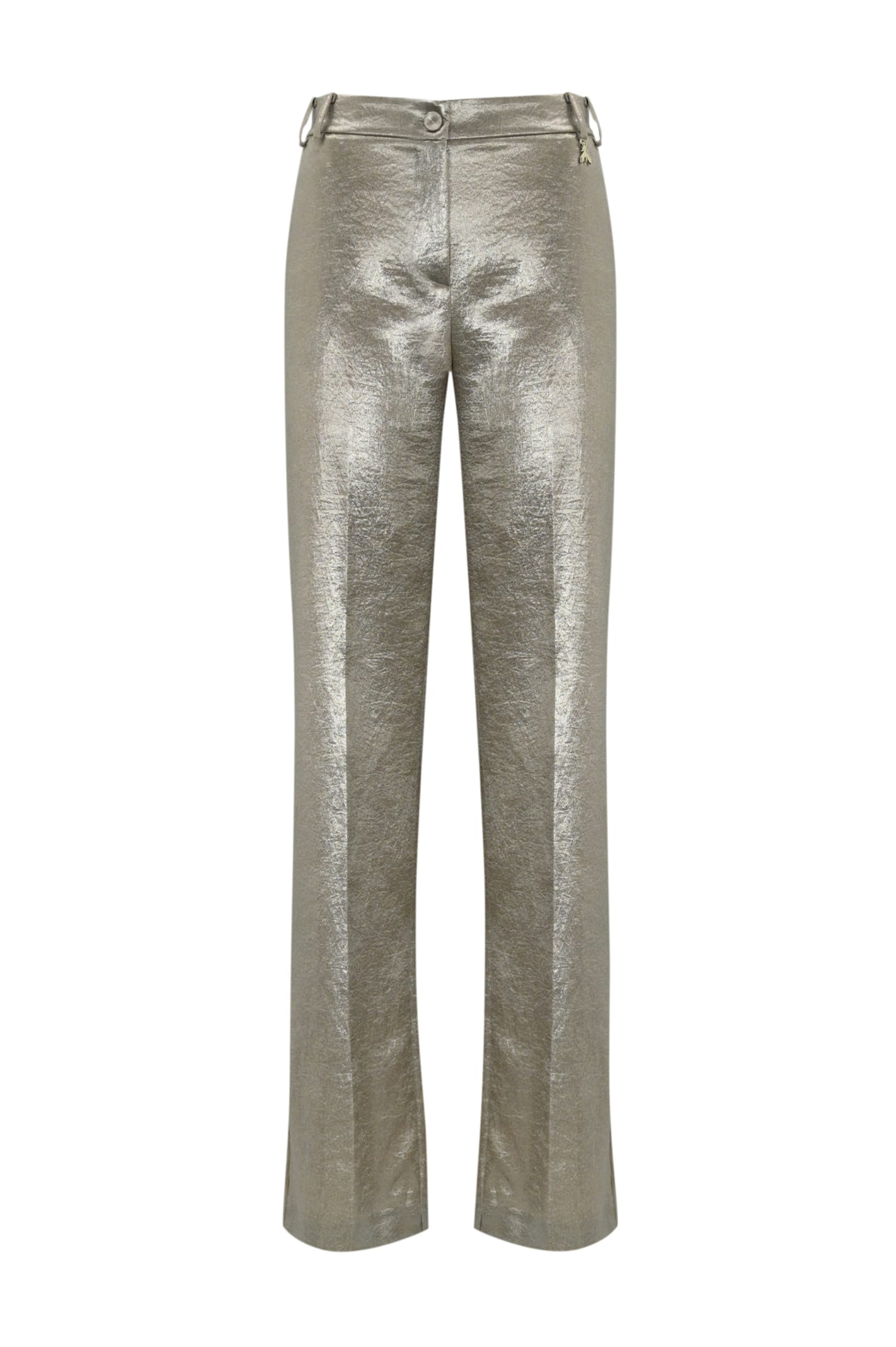 Metallic Crepe Satin Trousers