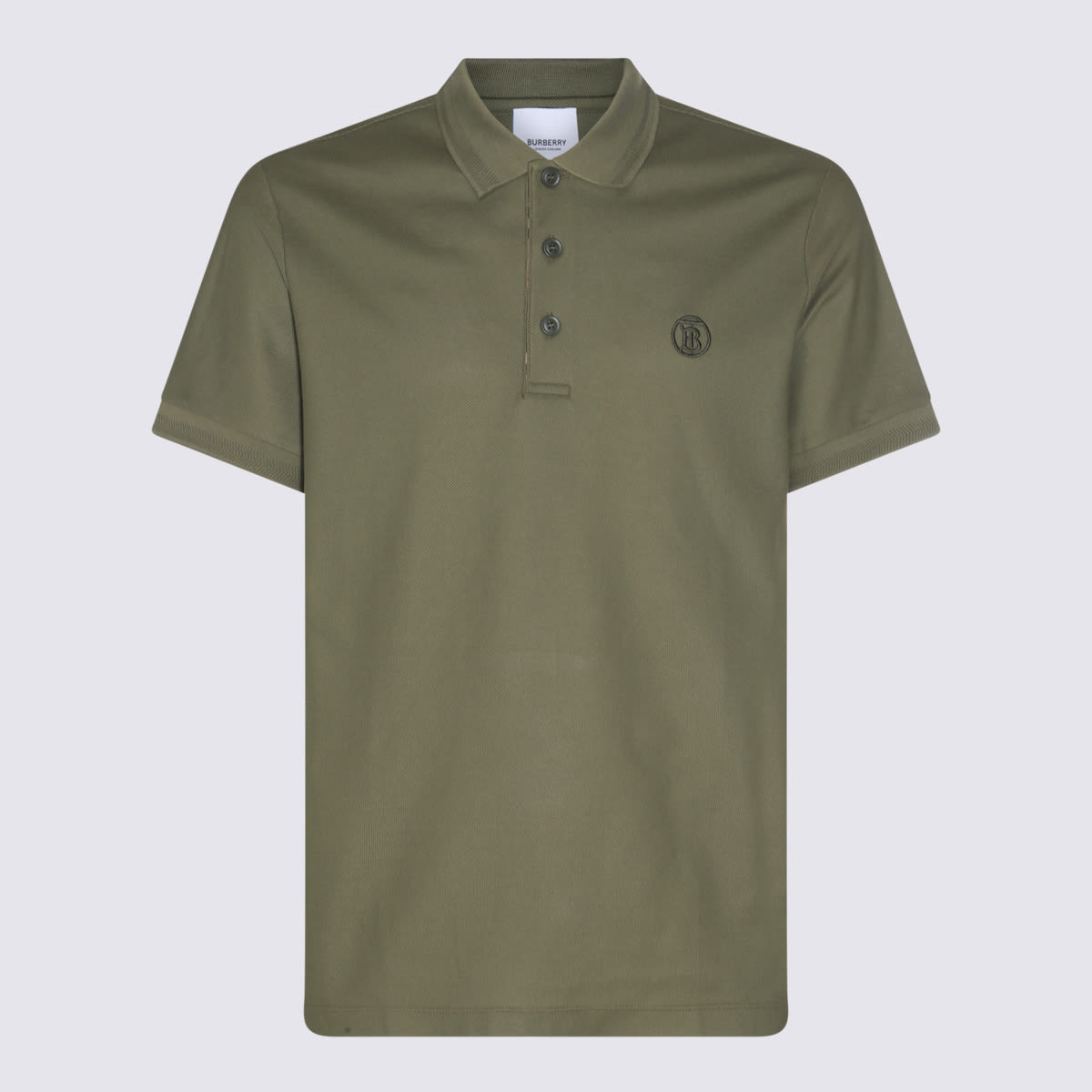 Olive Cotton Polo Shirt