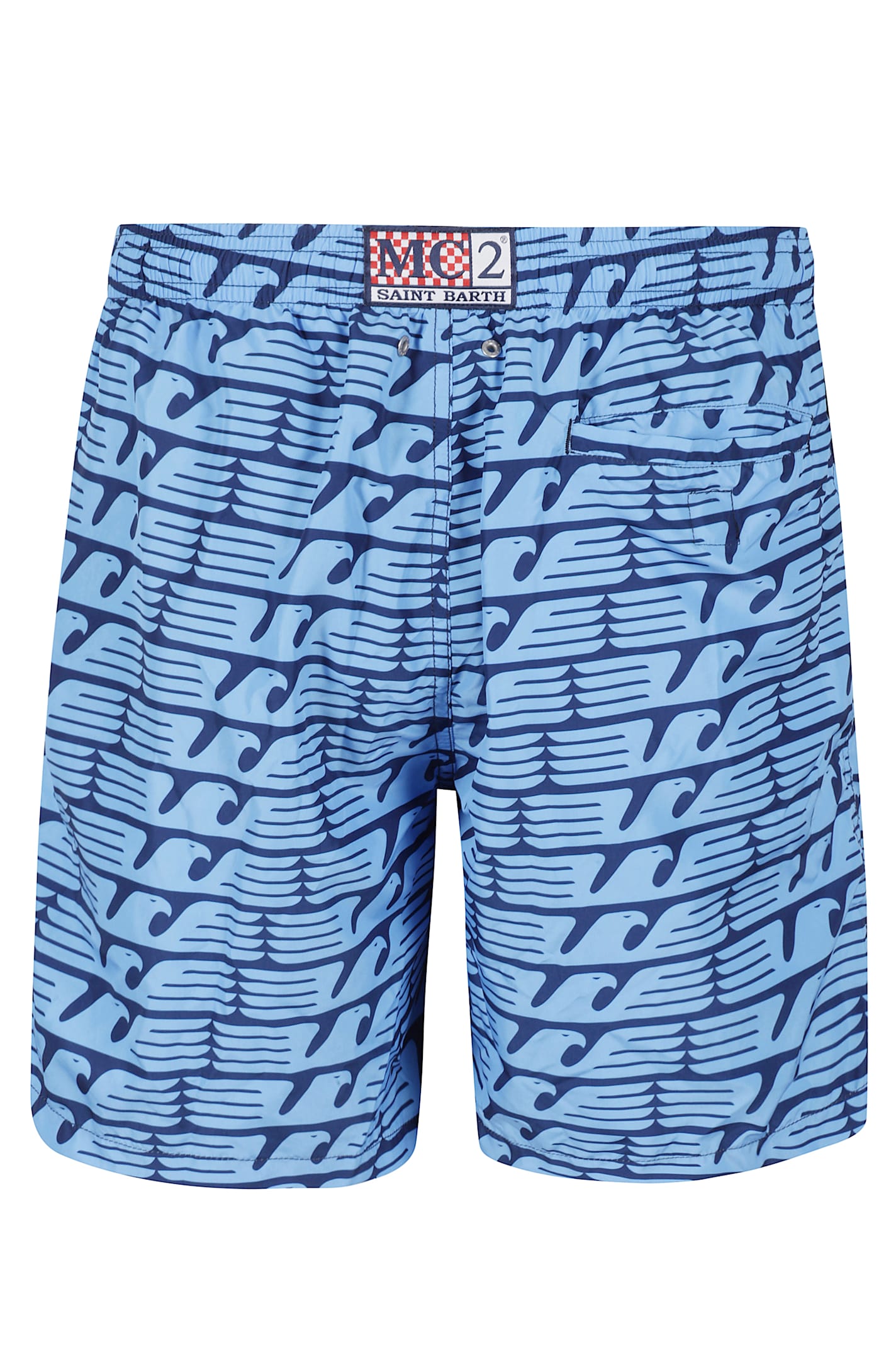 Mc2 Saint Barth Ultralight Swim Short In Blue