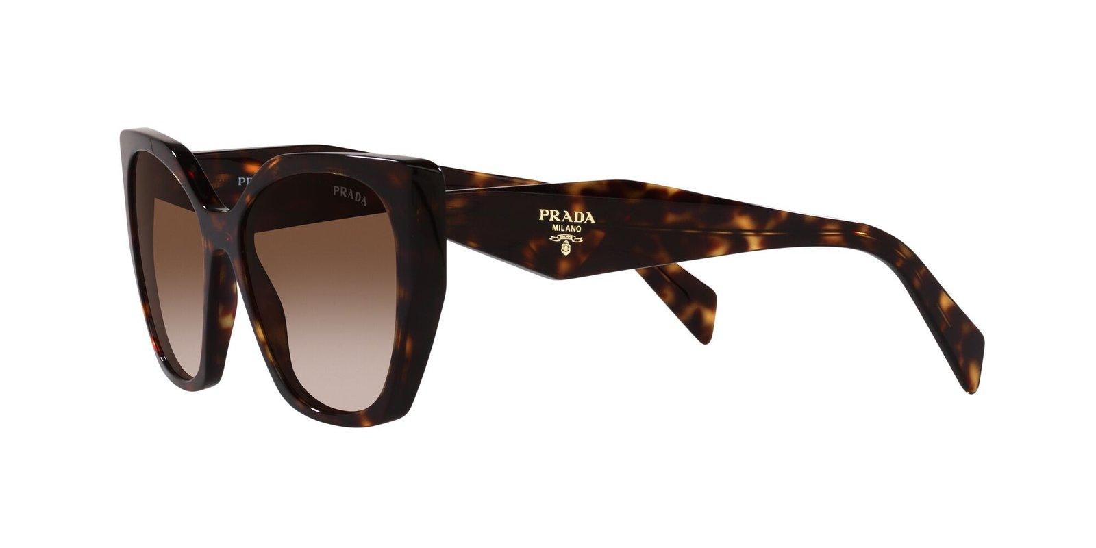 Prada Pr 19zs 2au6s1 55mm Womens Butterfly Sunglasses In 2au6s1