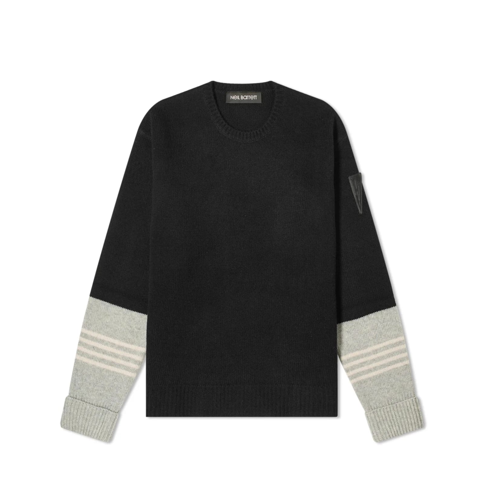 Shop Neil Barrett Wool And Cashmere Sweater In Black