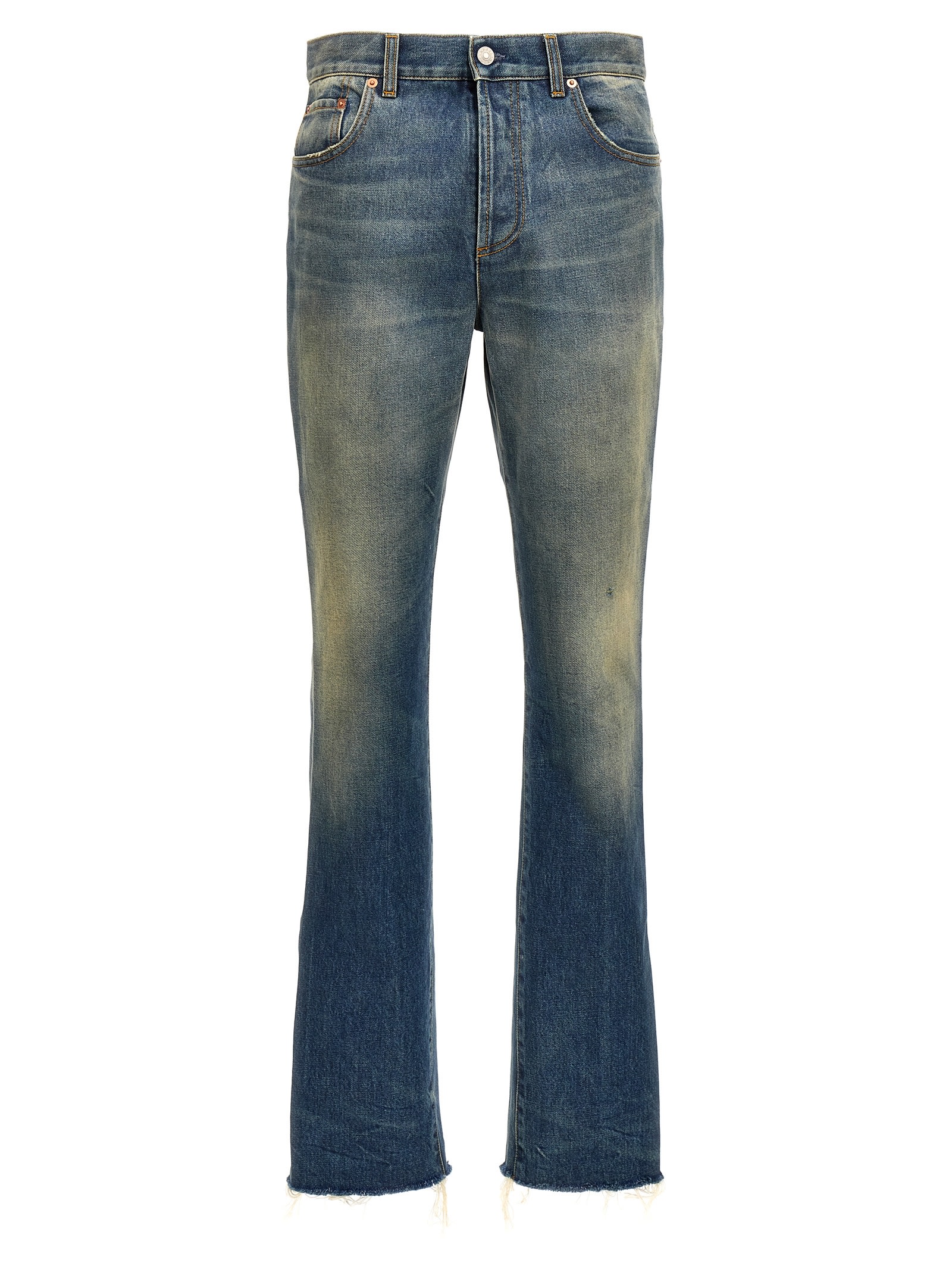 Shop Gucci 54 Jeans In Blue