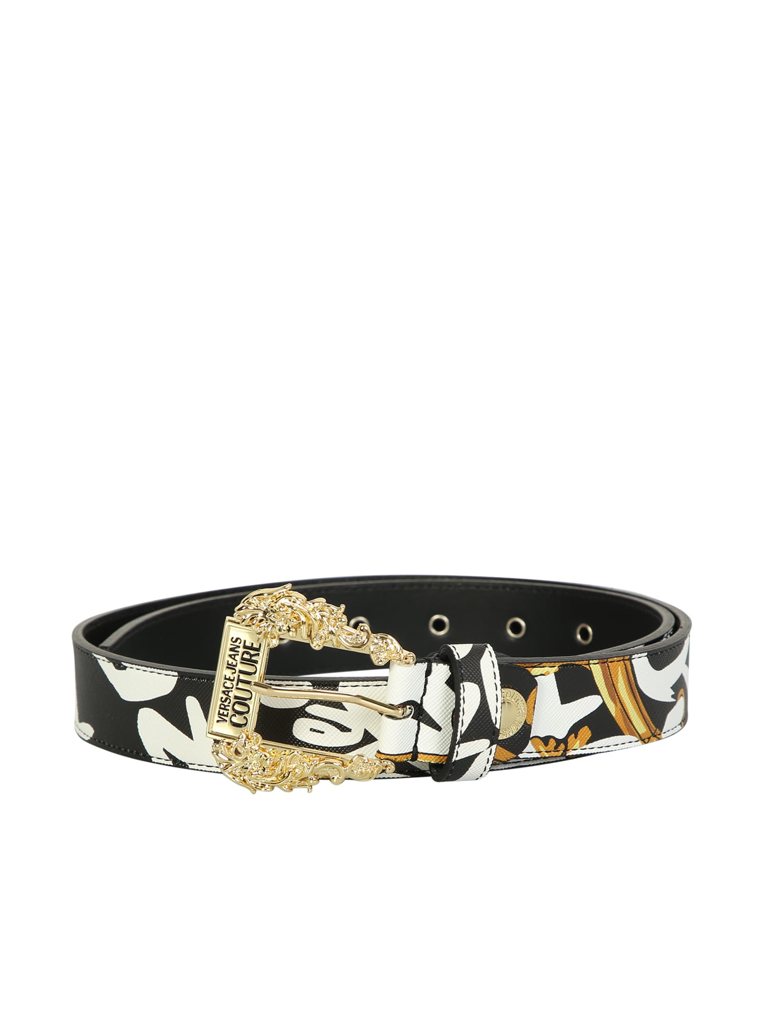 Versace Jeans Couture Belt With Characteristic Baroque Motif