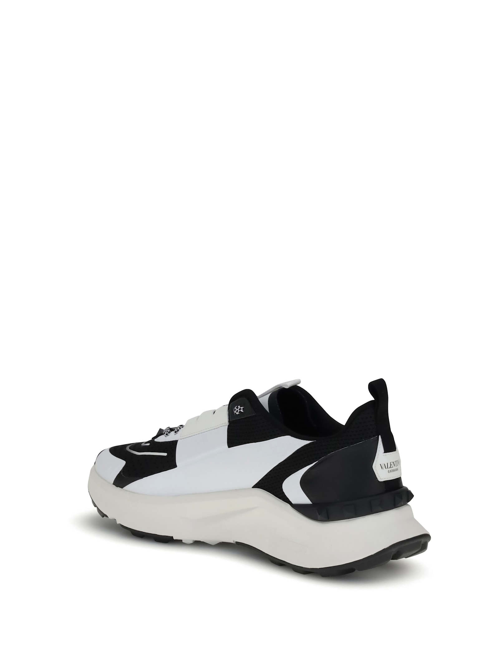 Valentino Garavani True Act Low Top Trainer In Mesh And Rubberised Fabric In Animal Print
