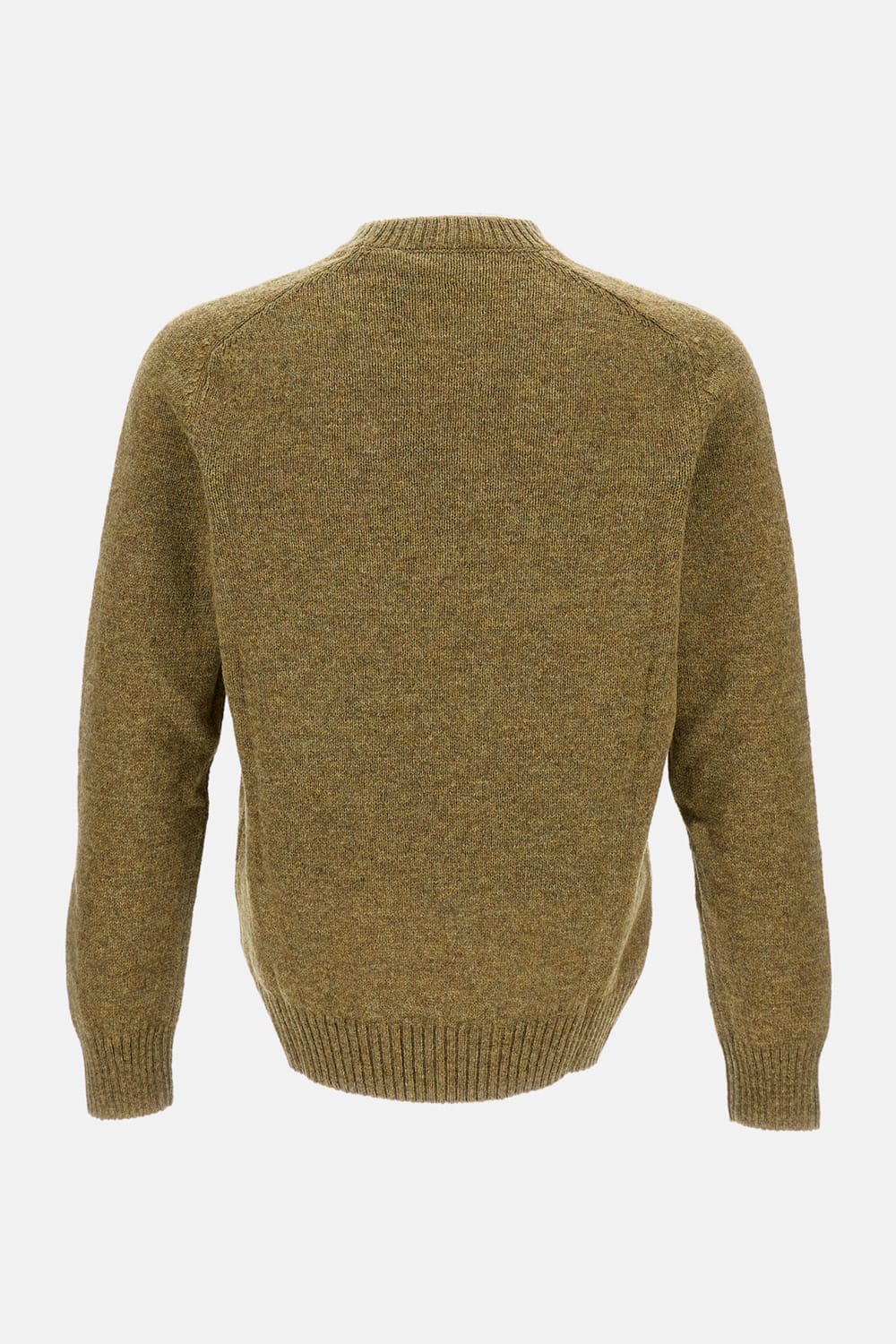 Gran Sasso Ribbed Crew-neck Sweater In Green