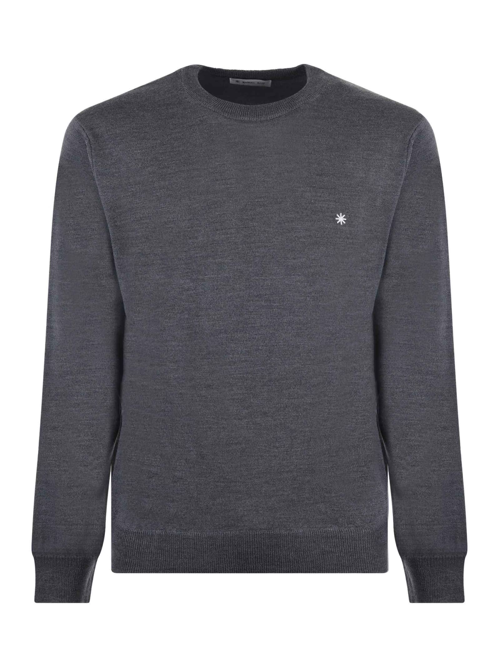 Shop Manuel Ritz Wool Sweater In Grey