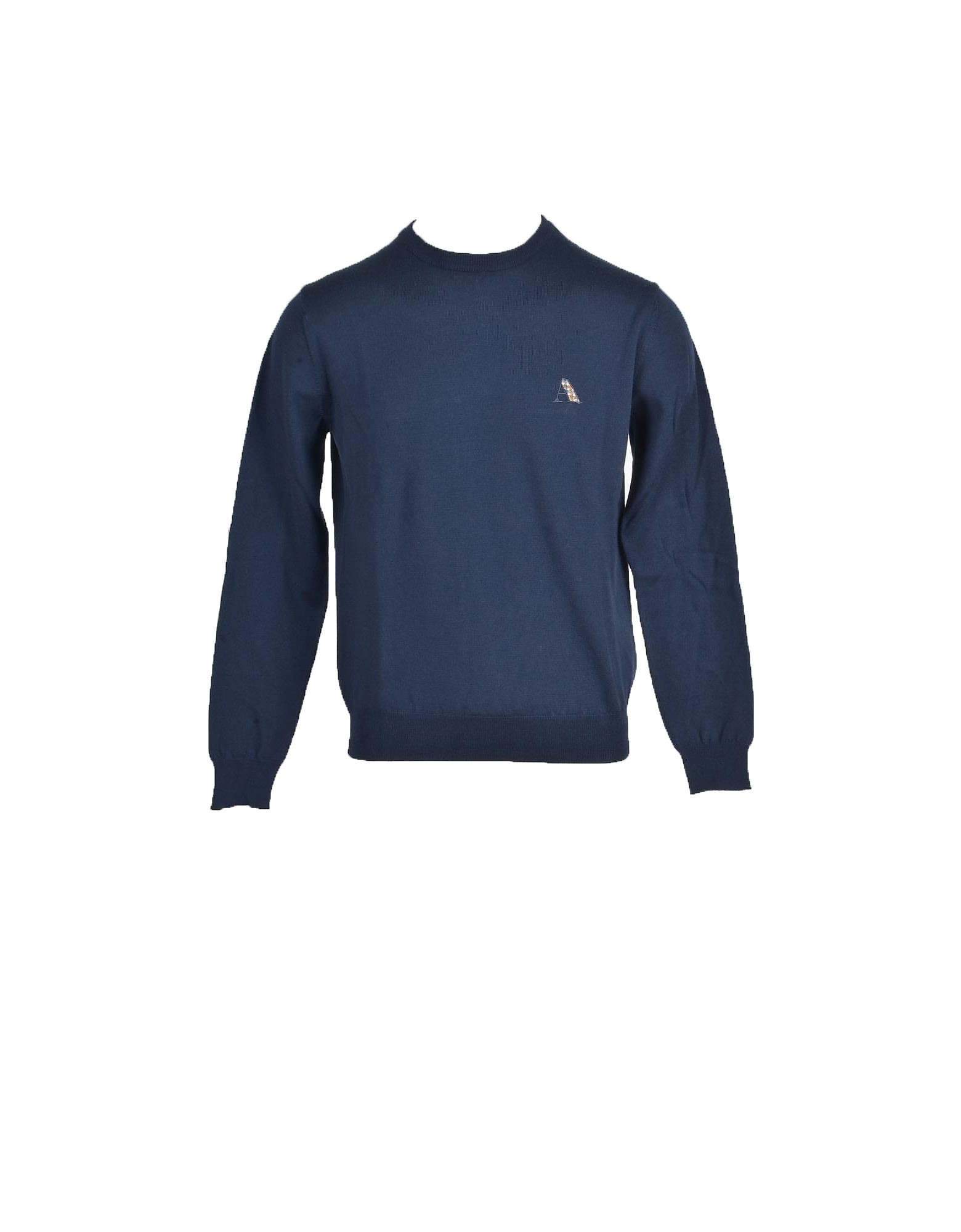 Aquascutum Mens Navy Blue Sweater