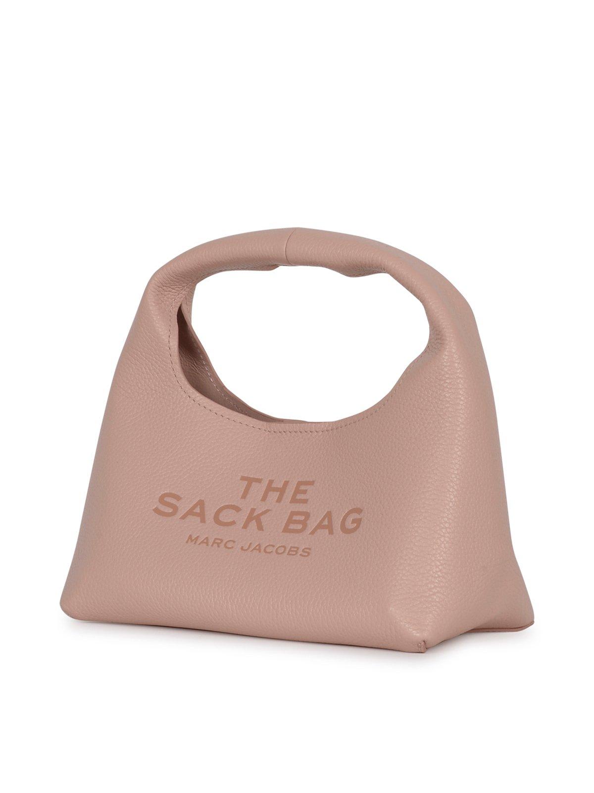 Shop Marc Jacobs The Mini Logo Printed Sack Bag In Rose