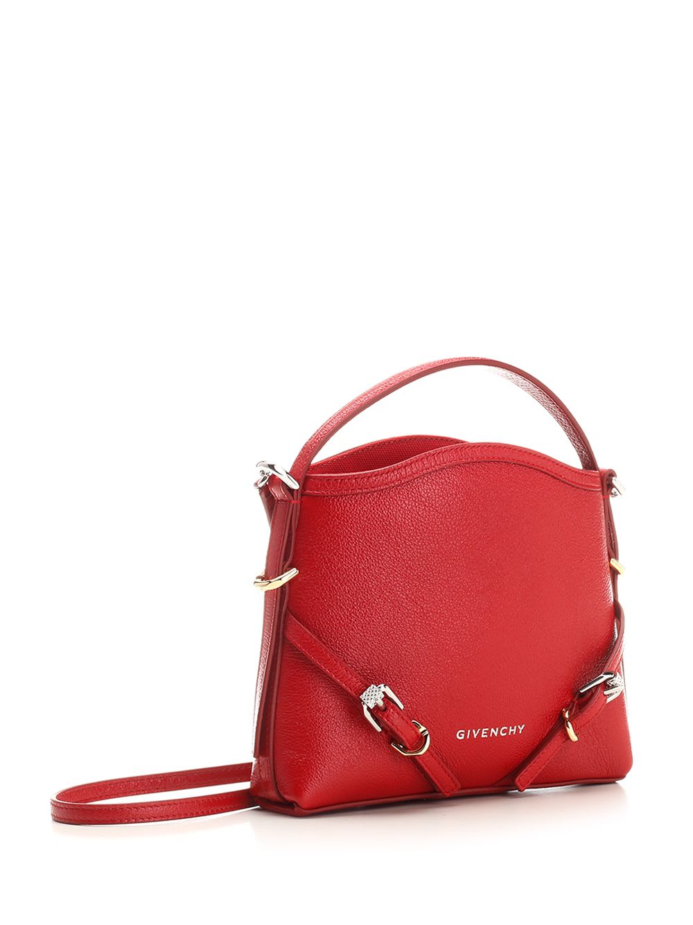 Shop Givenchy Voyou Nano Tote In Red