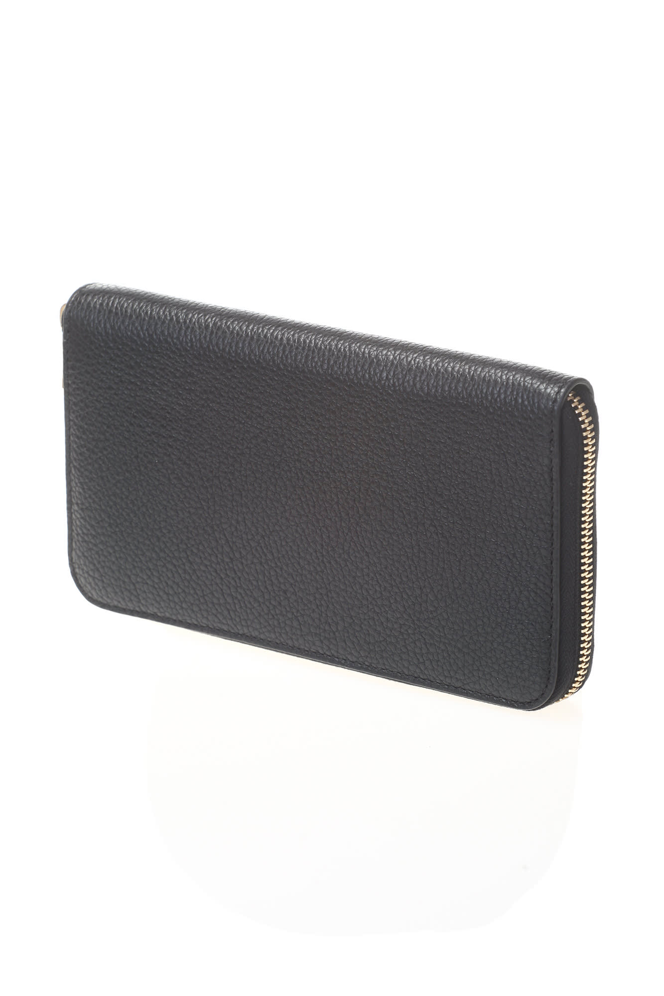 Double Gancio Continental Wallet-Nero