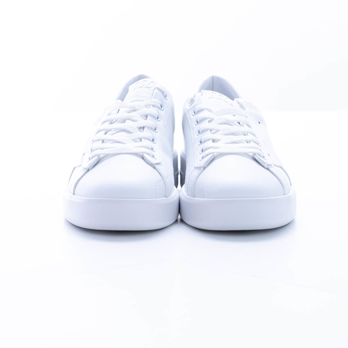 Golden Goose Pure Leather Sneaker In Optic White
