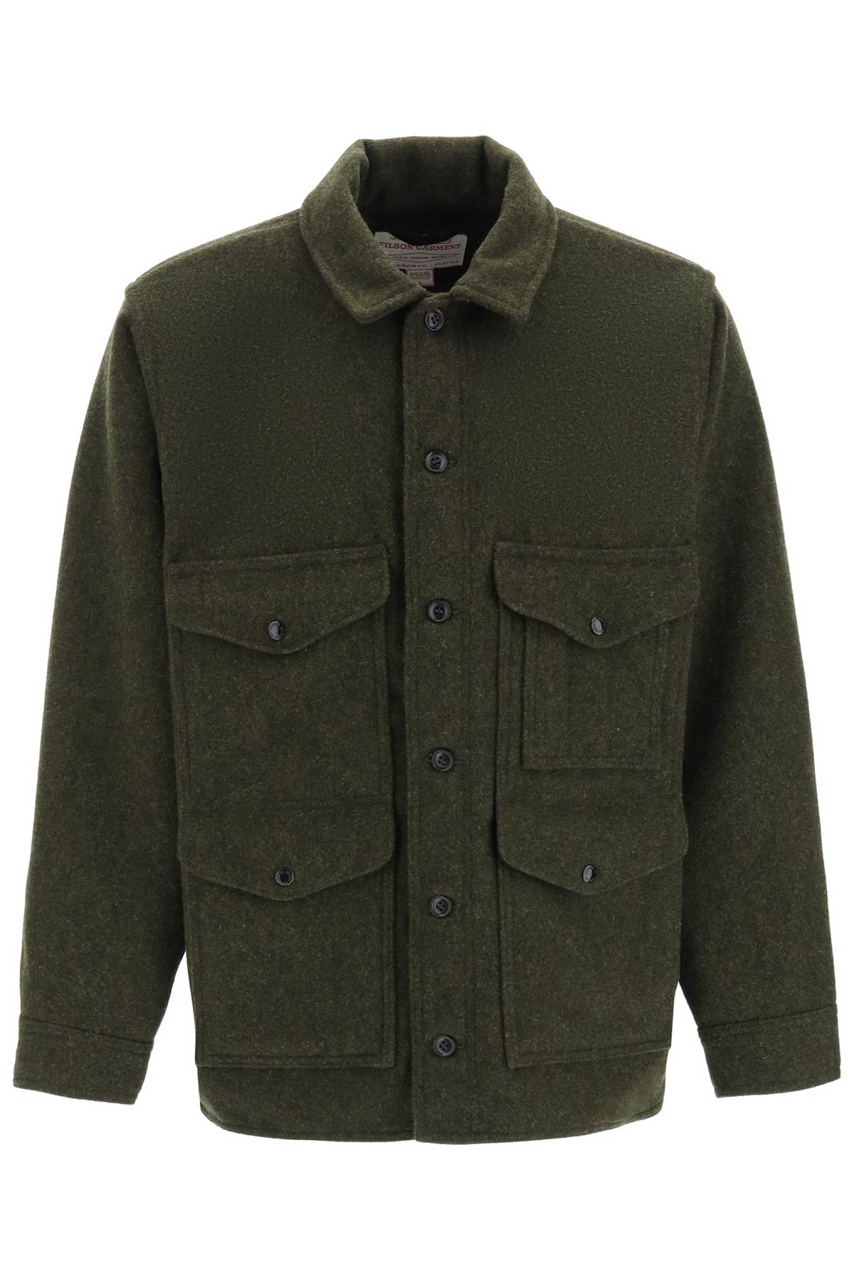 Filson Mackinaw Wool Cruiser Jacket In Green