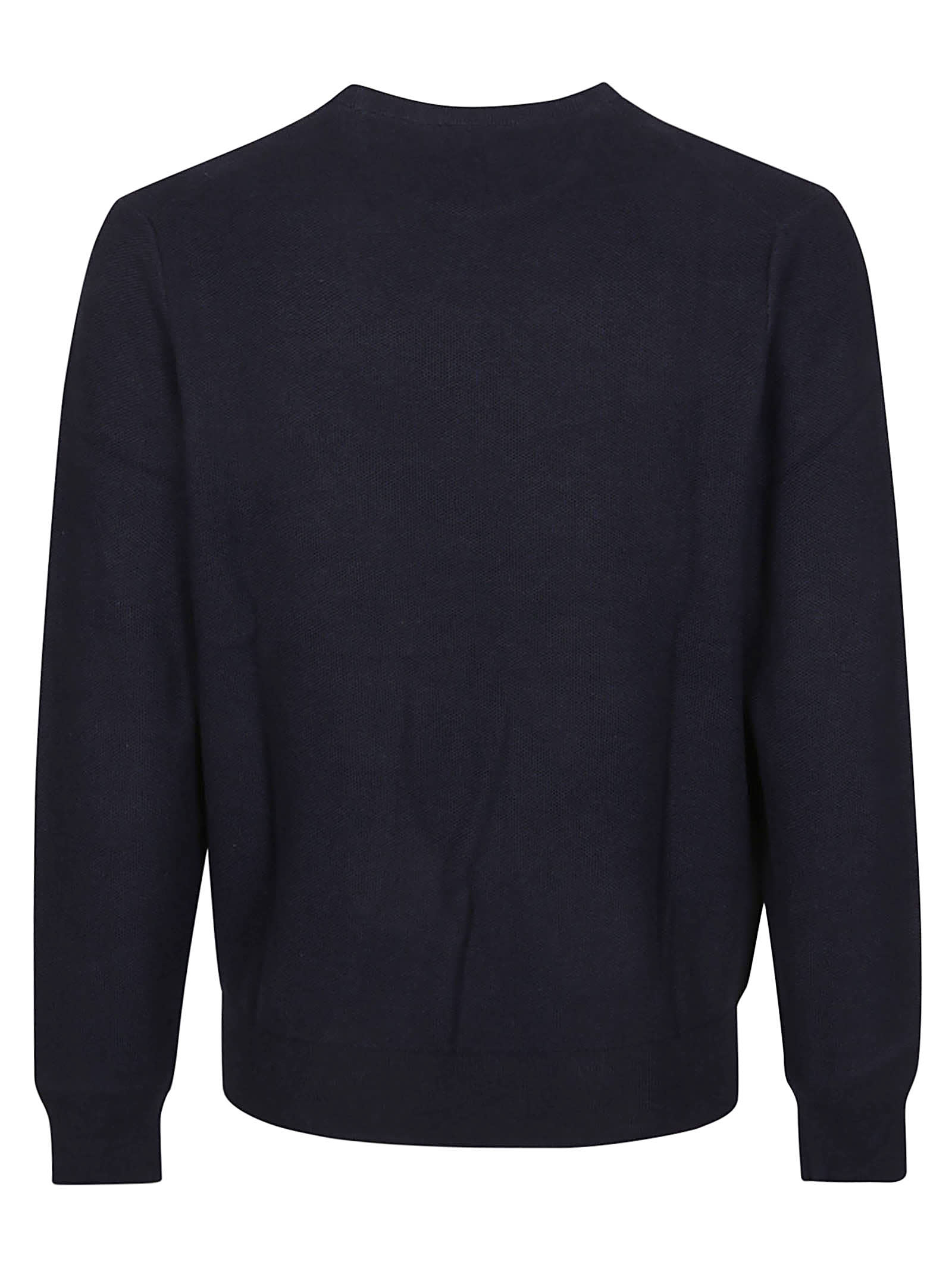 Shop Polo Ralph Lauren Long Sleeve Sweater In Navy Heather