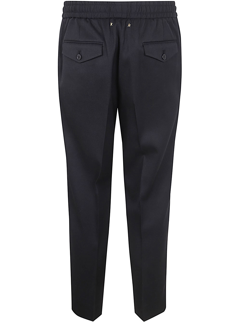 Shop Golden Goose Golden M`s Pant Luke Light Dry Wool Gabardine In Black