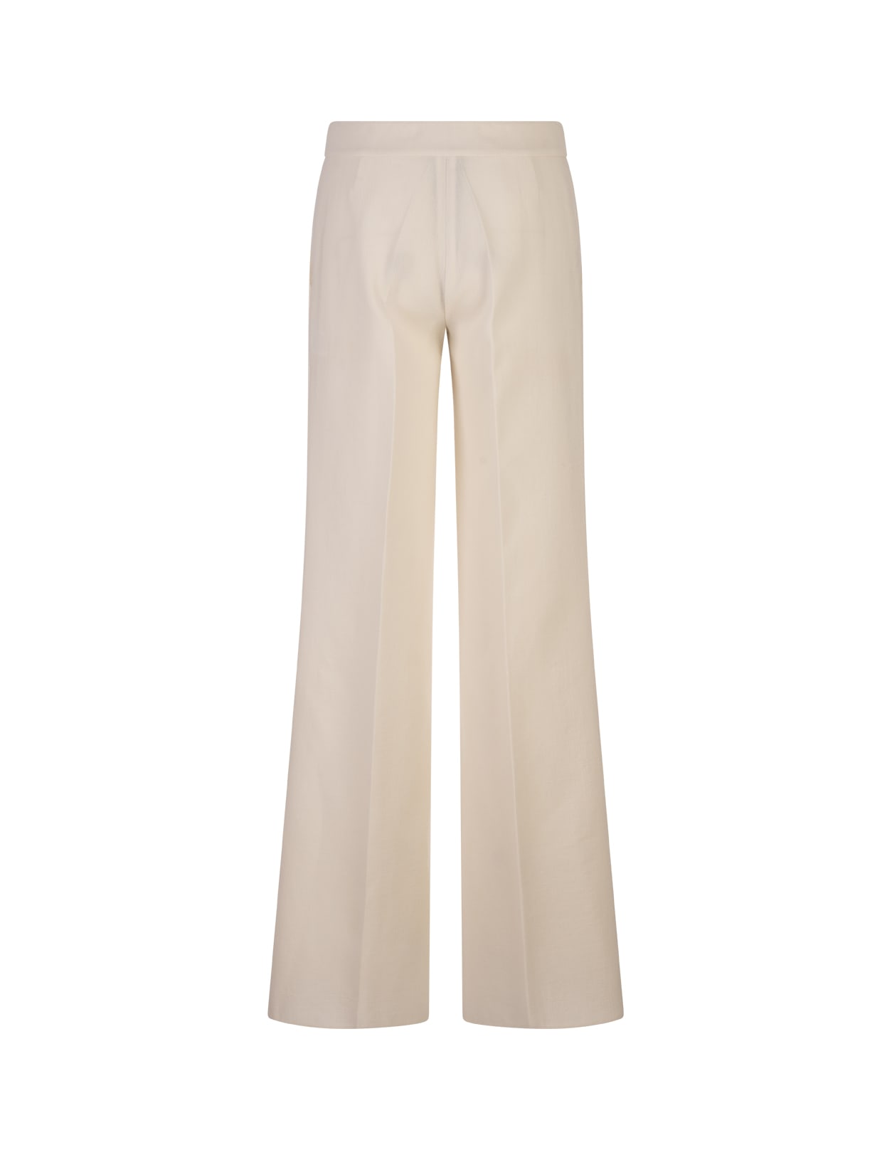 Shop Gianluca Capannolo White Wool Palazzo Trousers