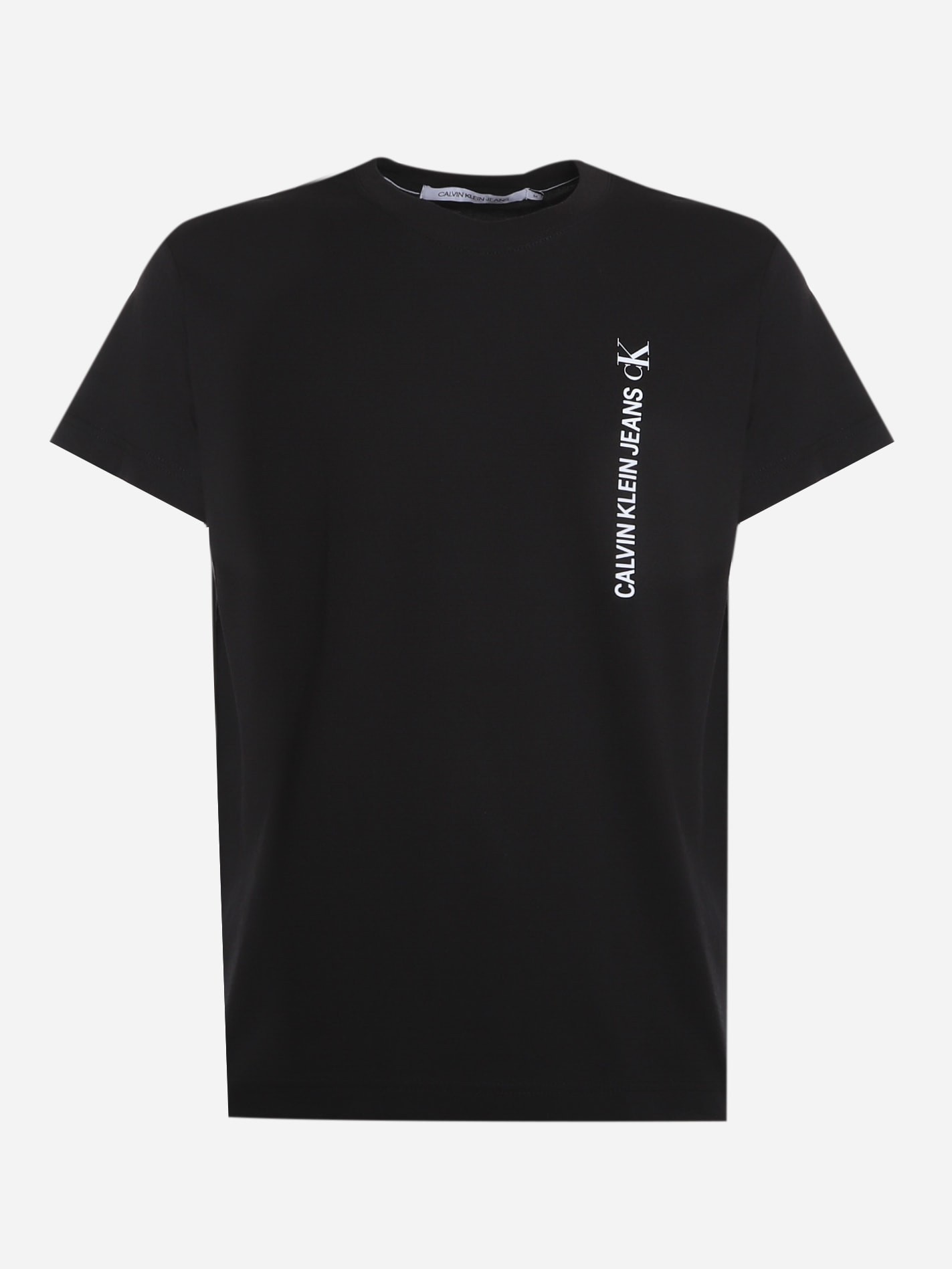 Organic Cotton T-shirt With Contrasting Logo Print Calvin Klein