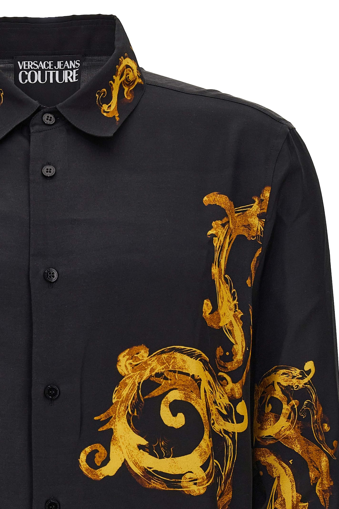 Shop Versace Jeans Couture Black Casual Shirt