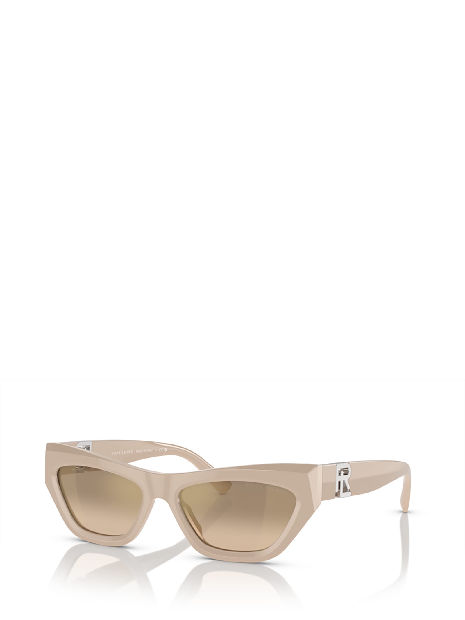 Shop Ralph Lauren Rl8218u Solid Beige Sunglasses