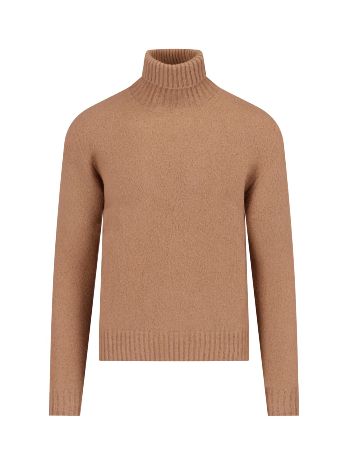 Shop Drumohr High Neck Sweater In Brown