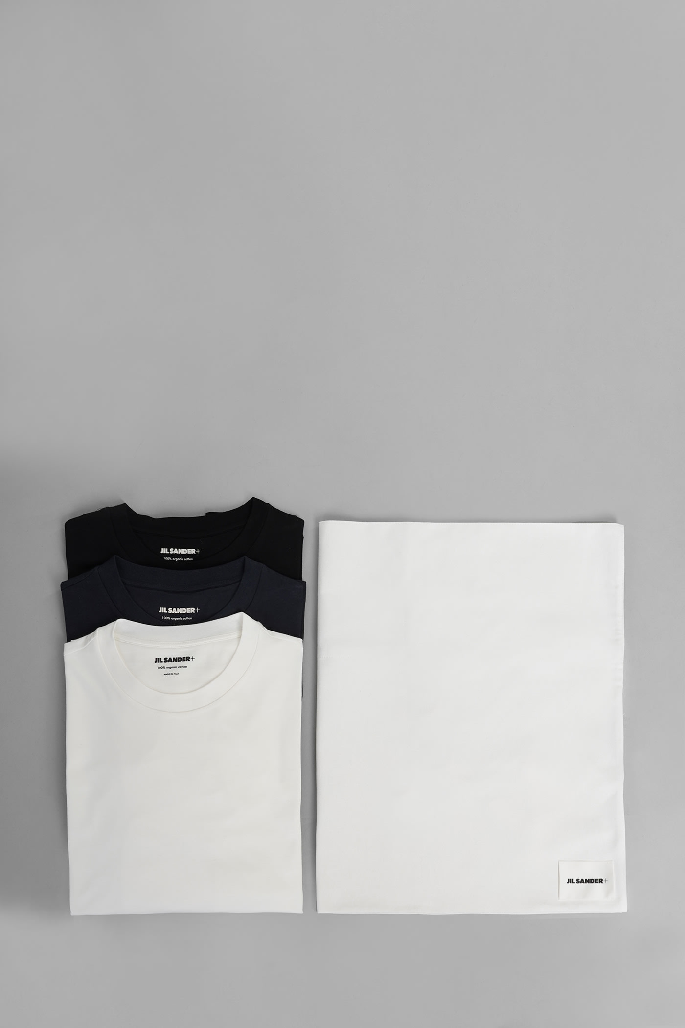 Jil Sander T-shirt 3-pack In Black Cotton