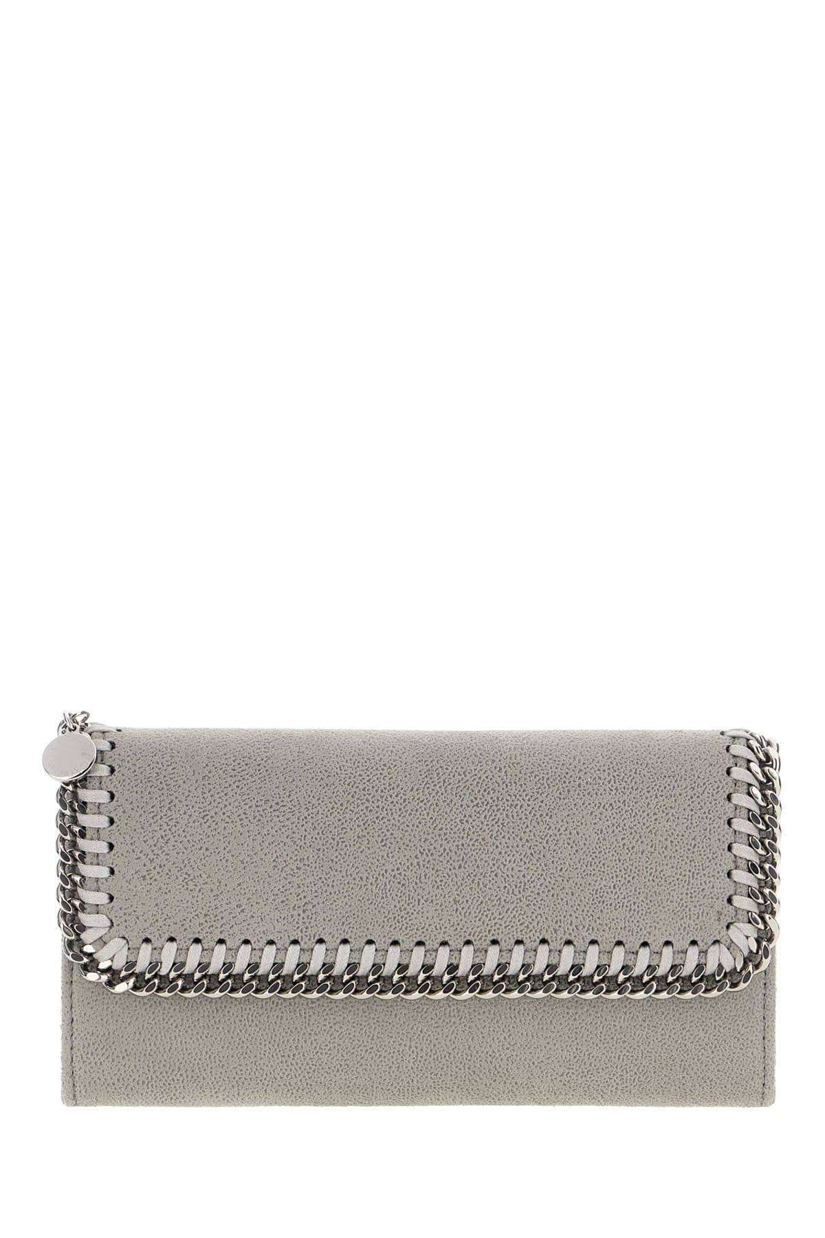 Stella Mccartney Falabella Wallet In Light Grey