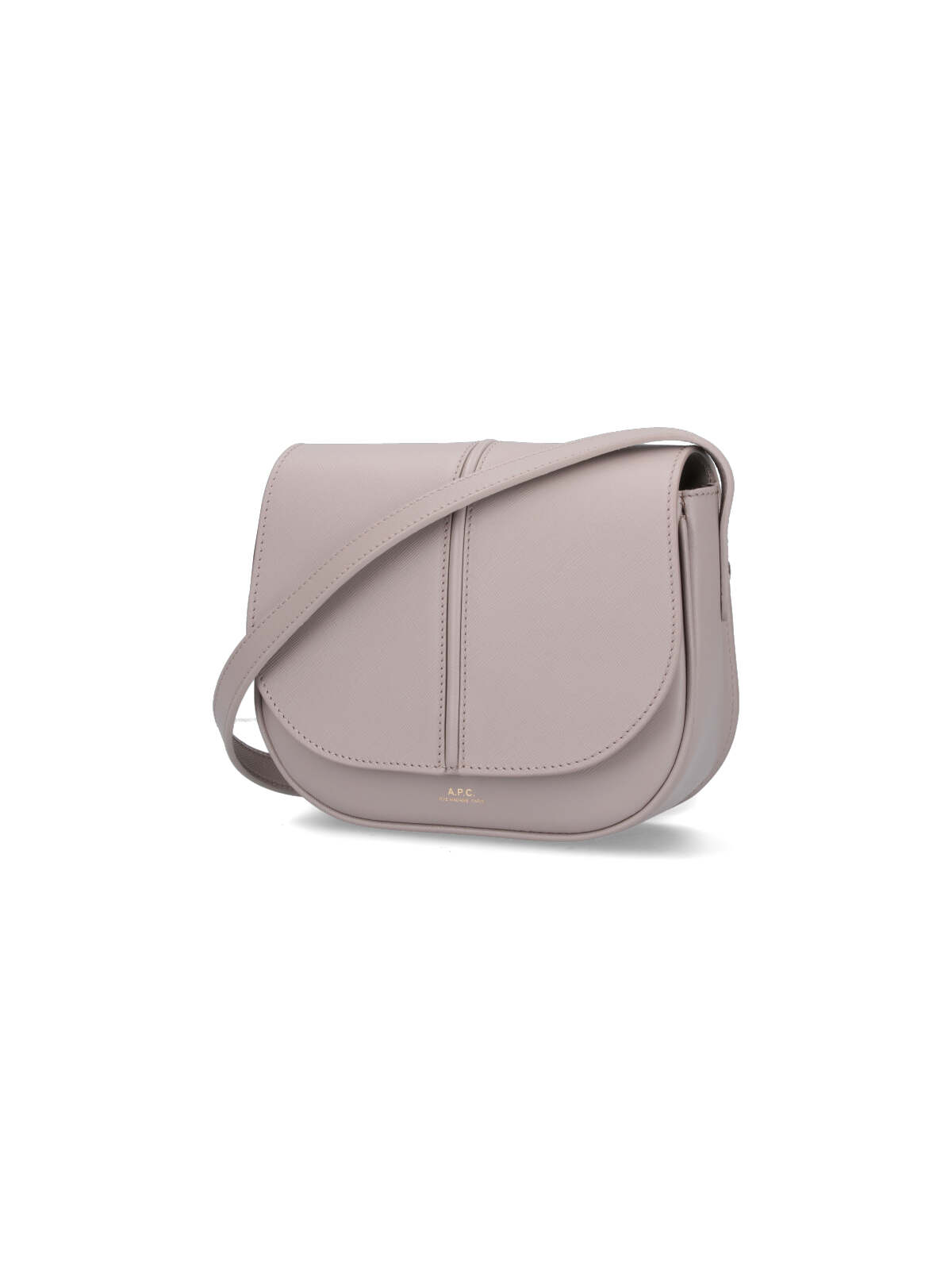 Apc Betty Leather Shoulder Bag In Grey