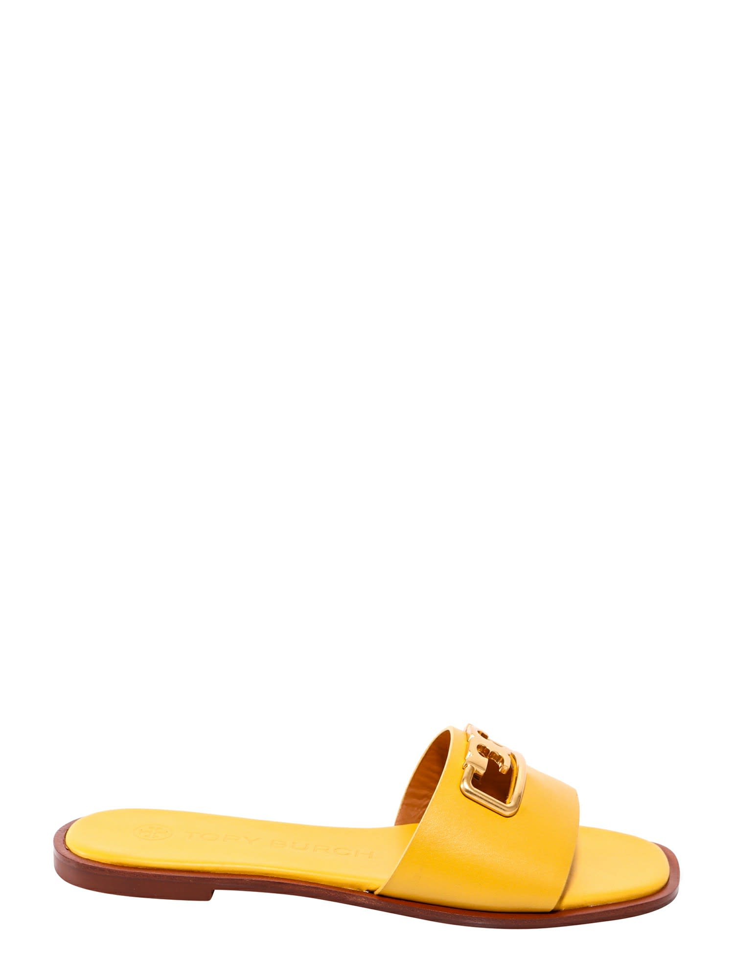 yellow tory burch sandals