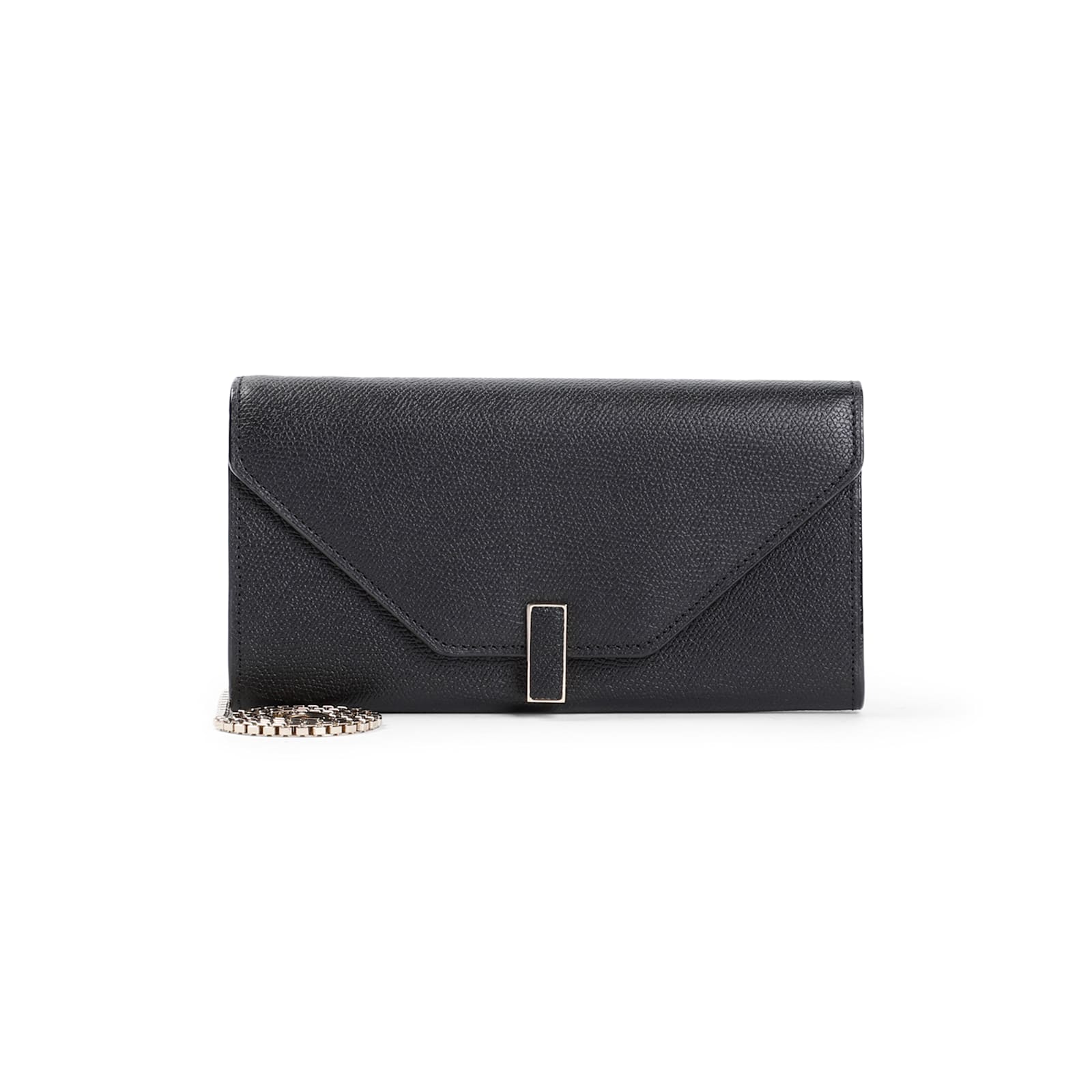 Shop Valextra On Chain Wallet In Nn Nero