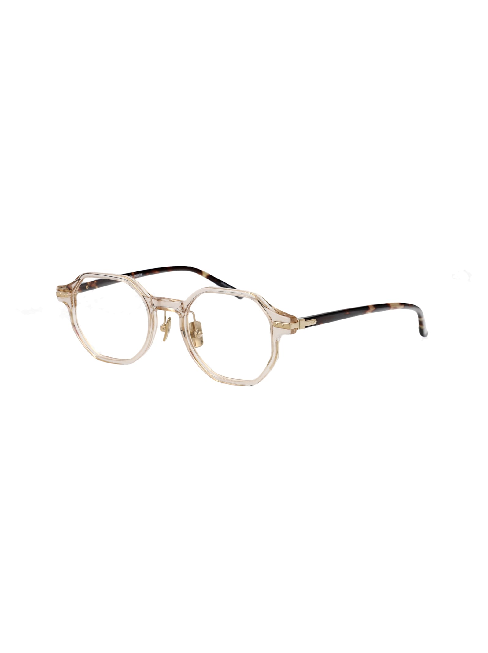 Linda Farrow Crystal Havana Acetate Glasses In Crystal Havana