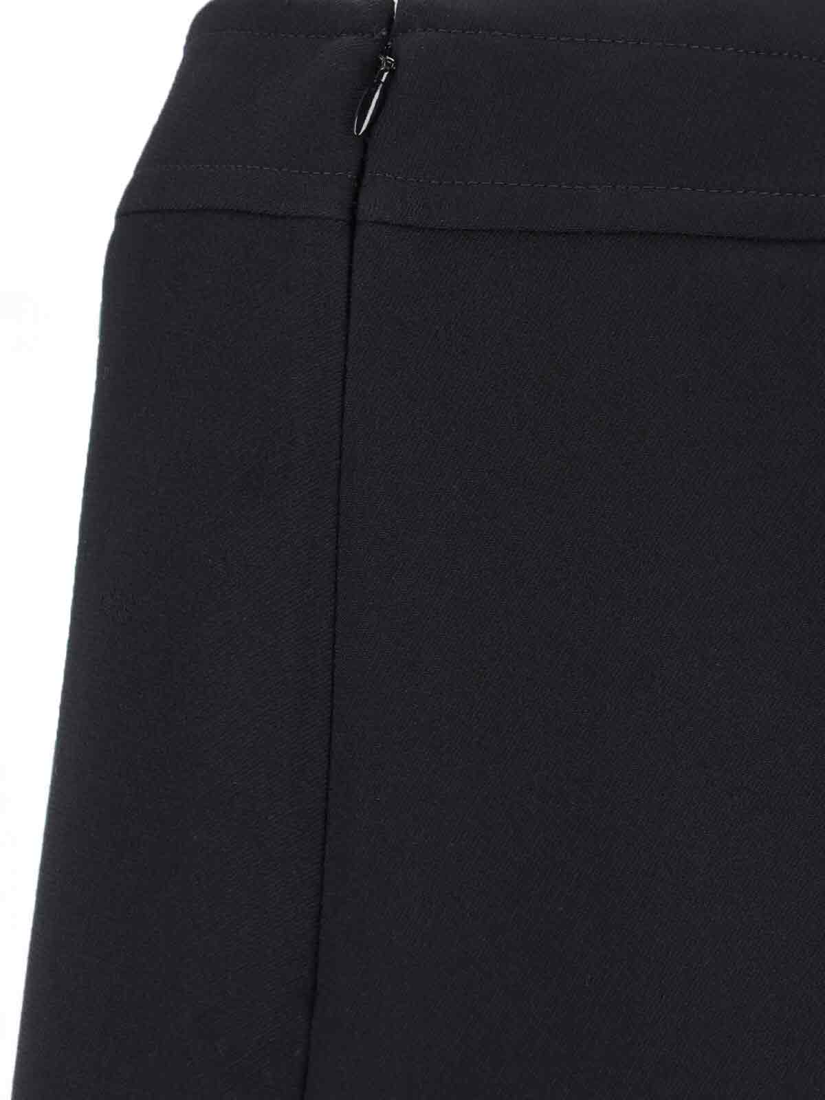 Celine High-waisted A-line Midi Skirt Design In Black