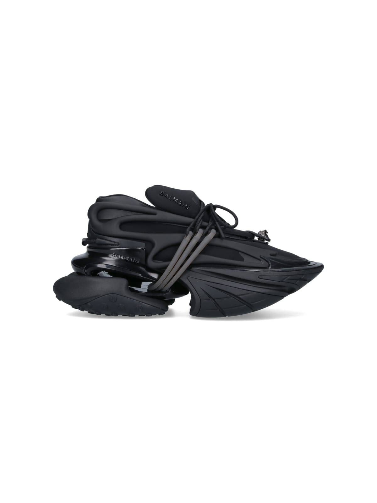 Shop Balmain Unicorn Sneakers In Black