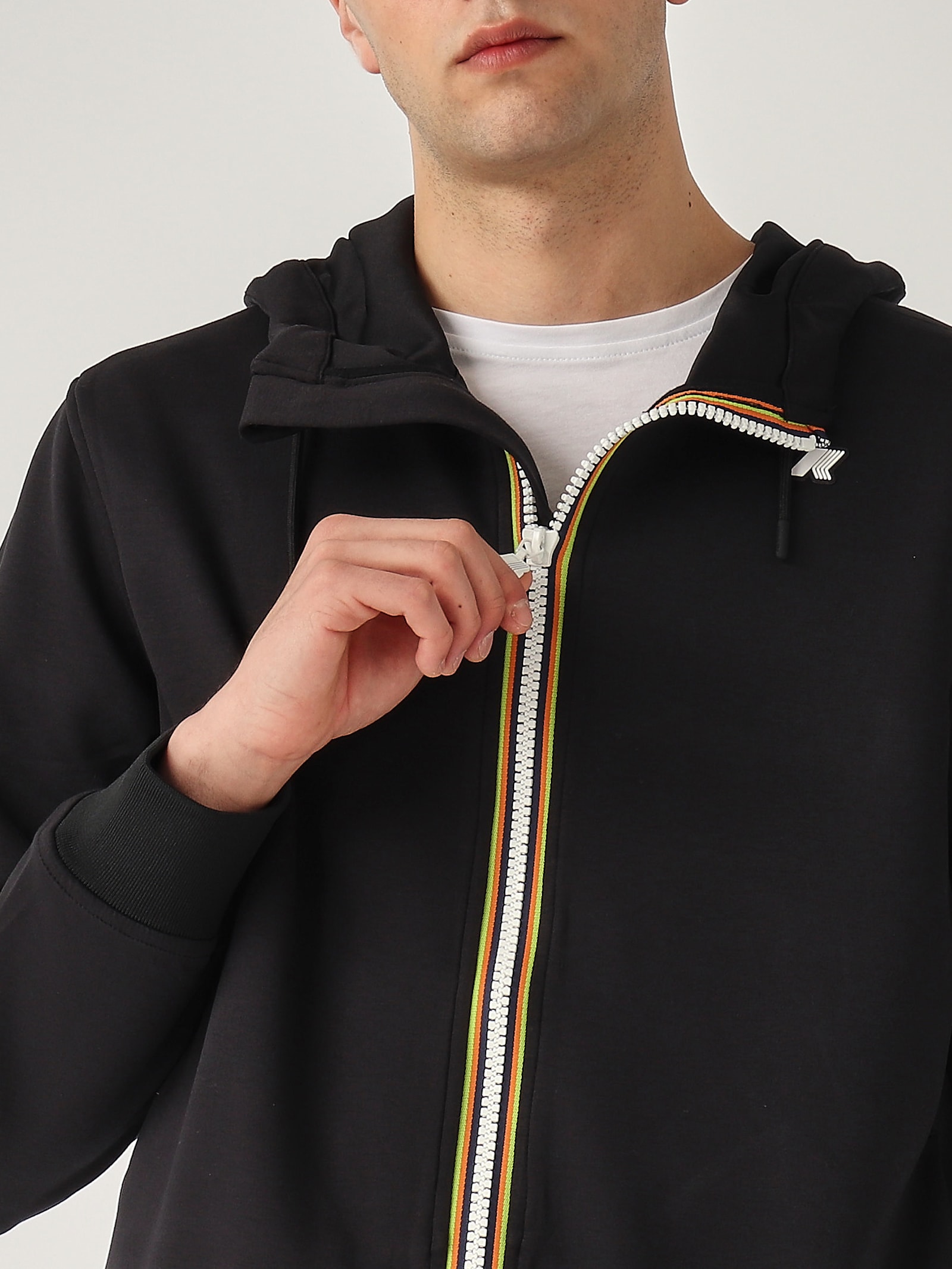 K-way Rainer Spacer Sweatshirt In Black
