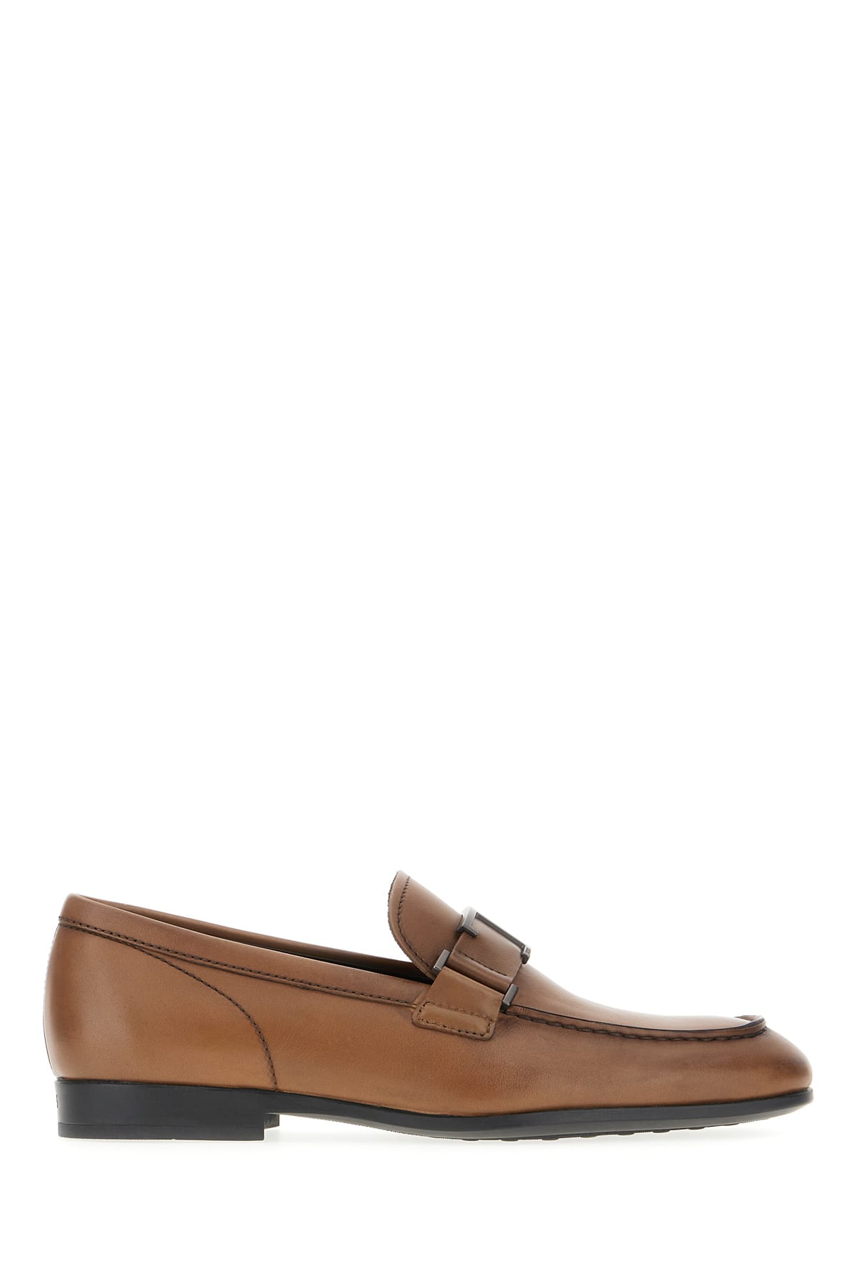 Tod's Brown Leather Loafers In S801