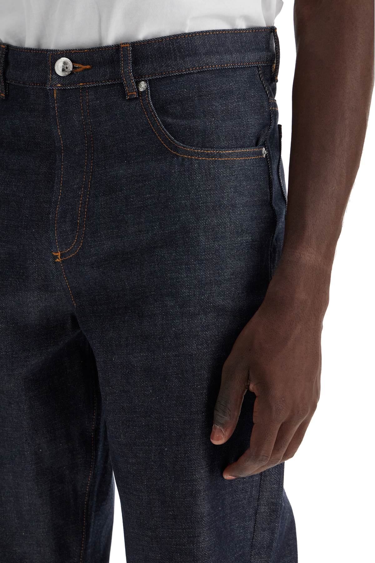 Apc A.p.c. Mens Martin Stonewashed Black Denim Jeans In Blue