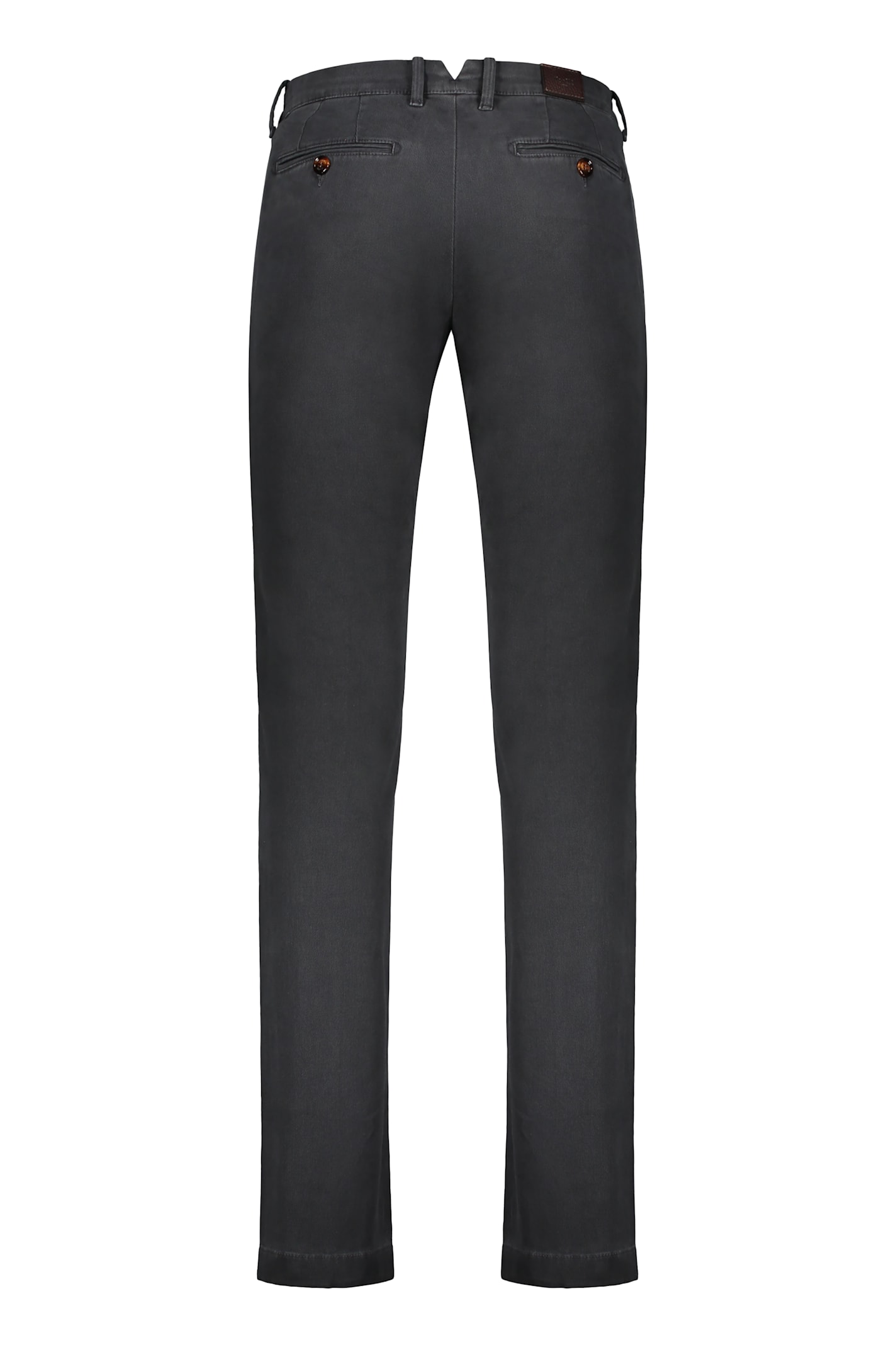 Moorer Slim Fit Casual Pants In Gray