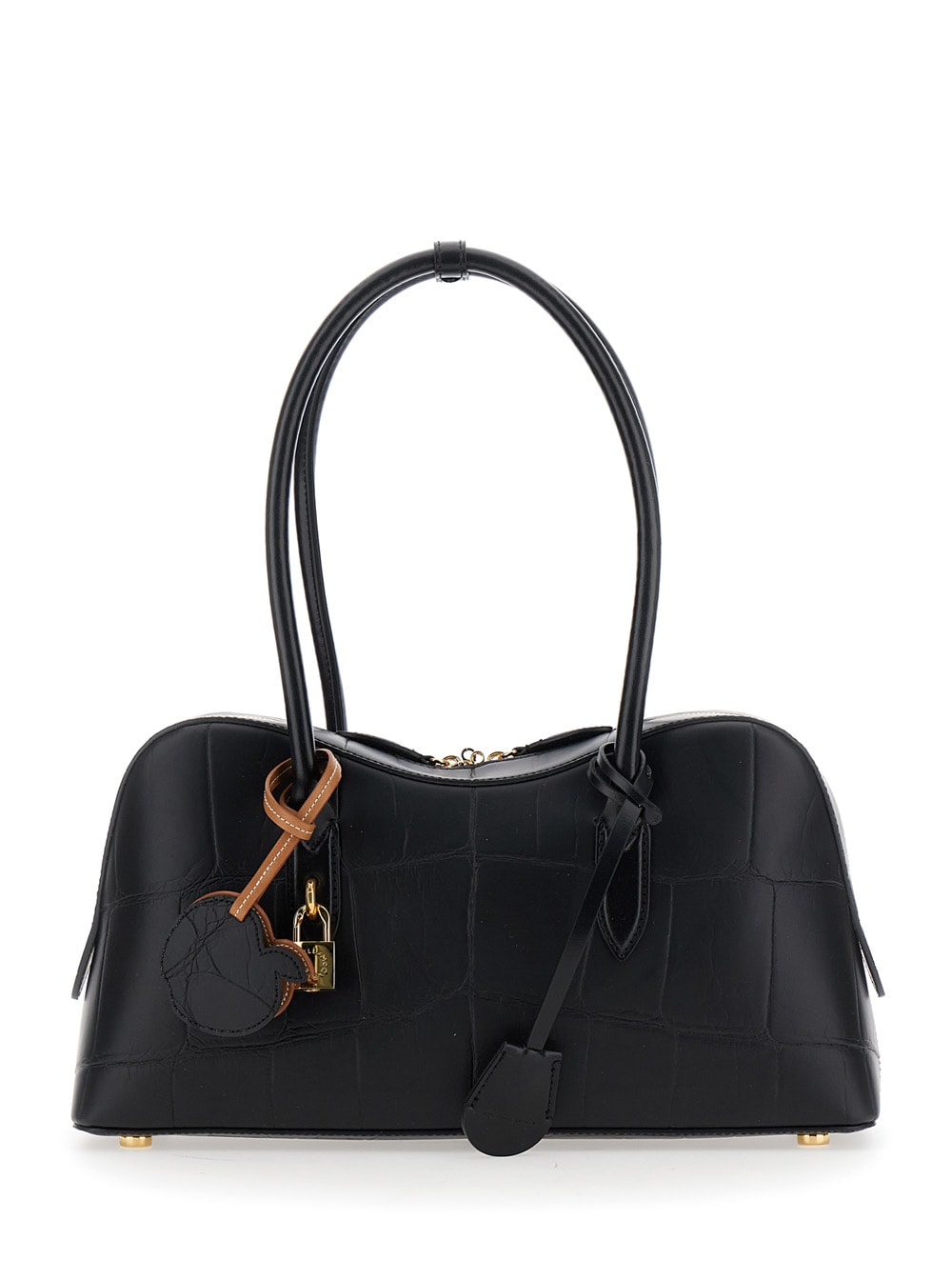 Stella Mccartney Women Black Synthetic Leather Ryder Shoulder Bag In Black