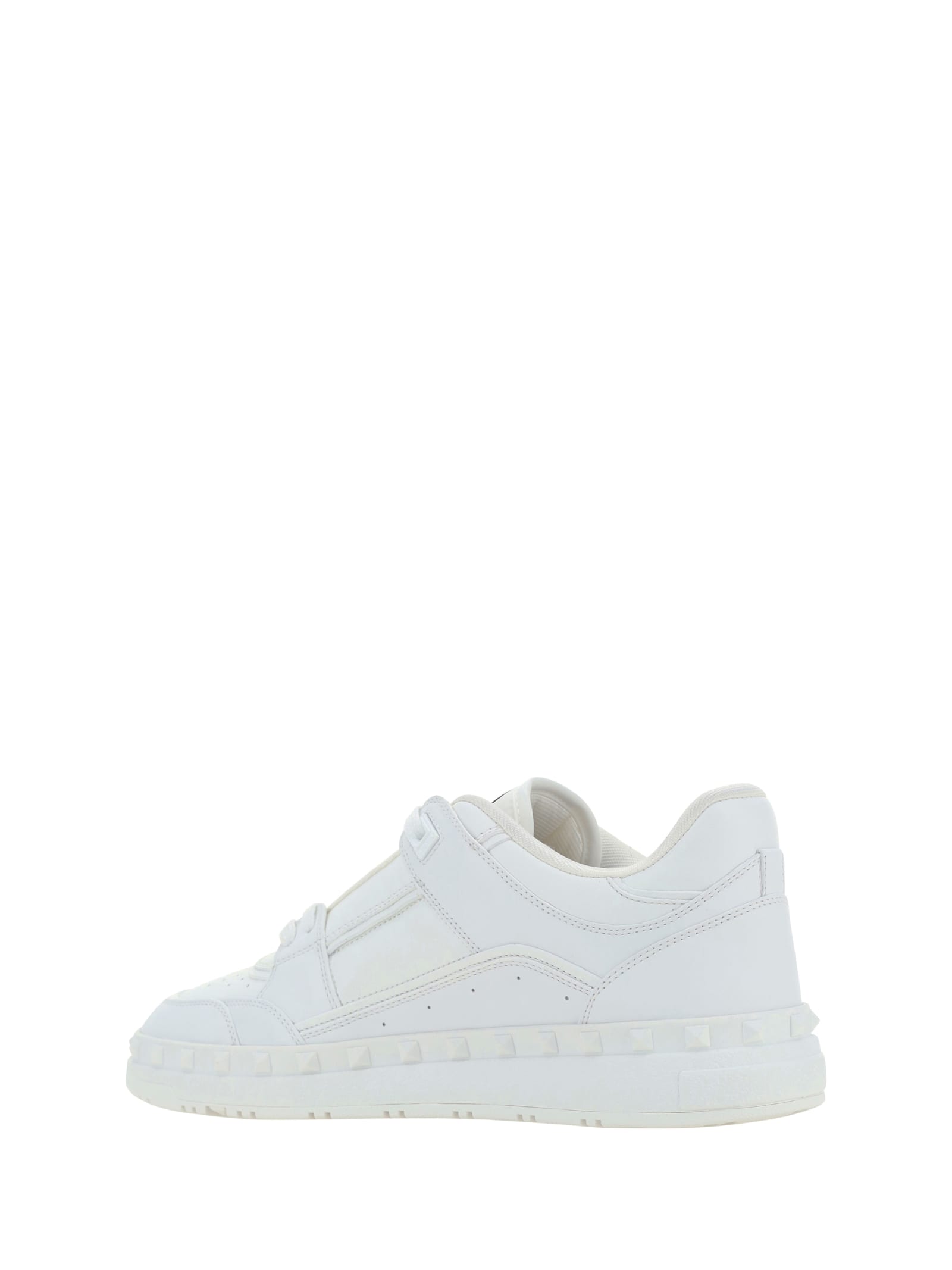 Shop Valentino Garavani Freedots Sneakers In Bianco/bianco/bianco/bianco