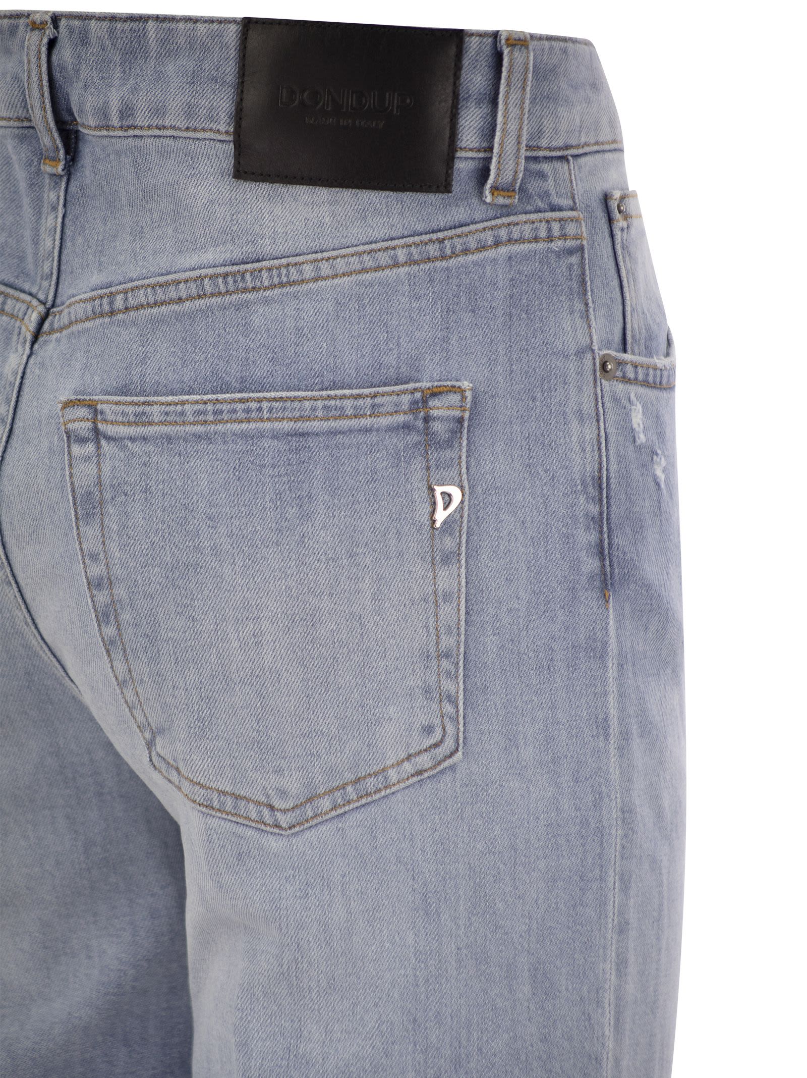 Shop Dondup Tami - Jeans Cinque Tasche A Gamba Larga In Light Denim