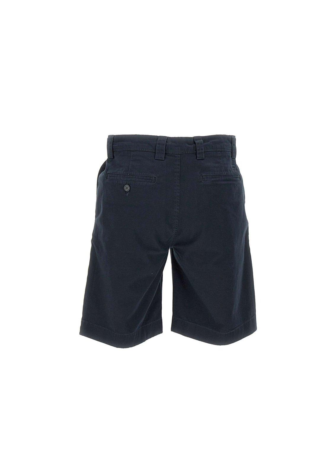 Shop Woolrich Straight-leg Chino Shorts In Blu