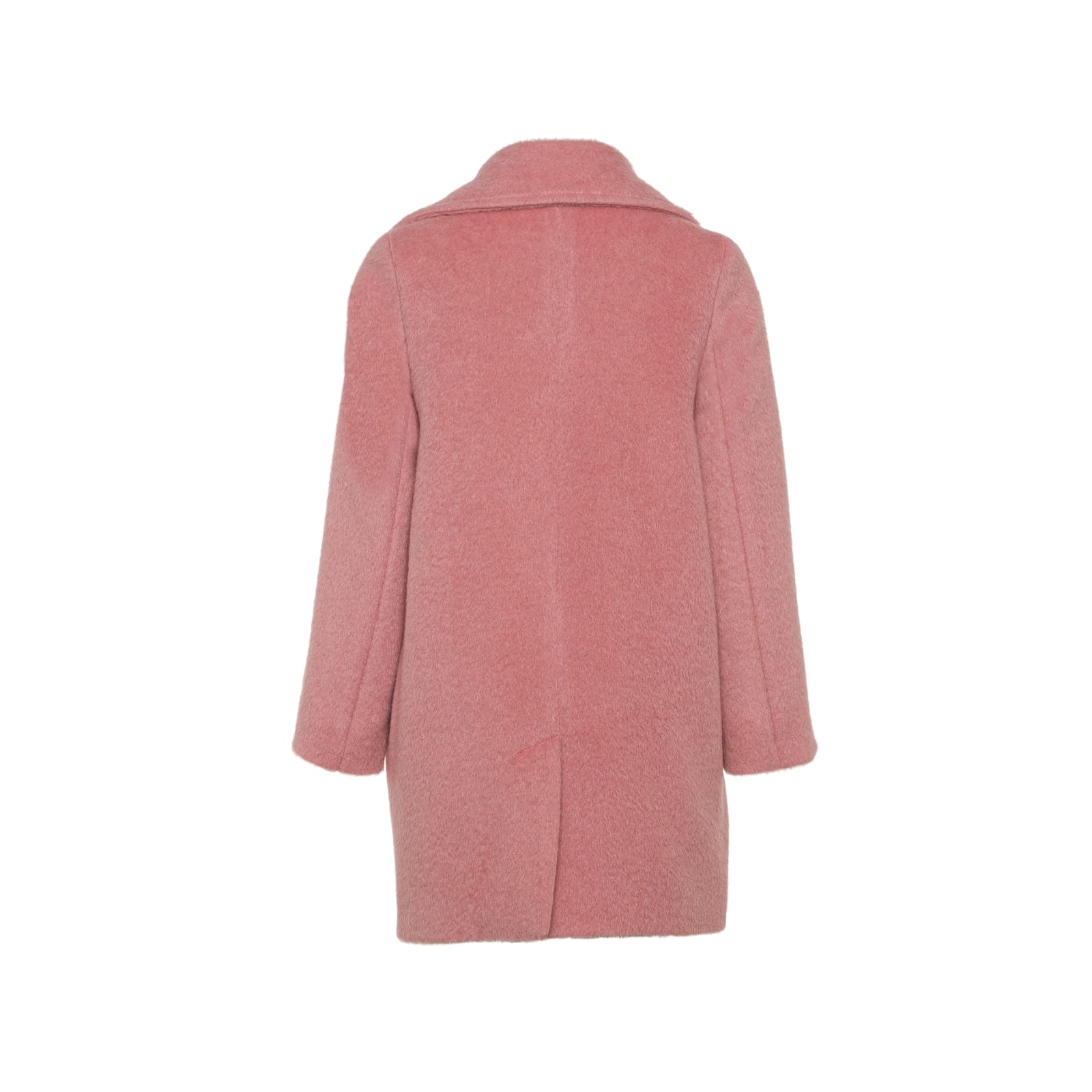 Shop Fay Double-breasted Coat In Pink