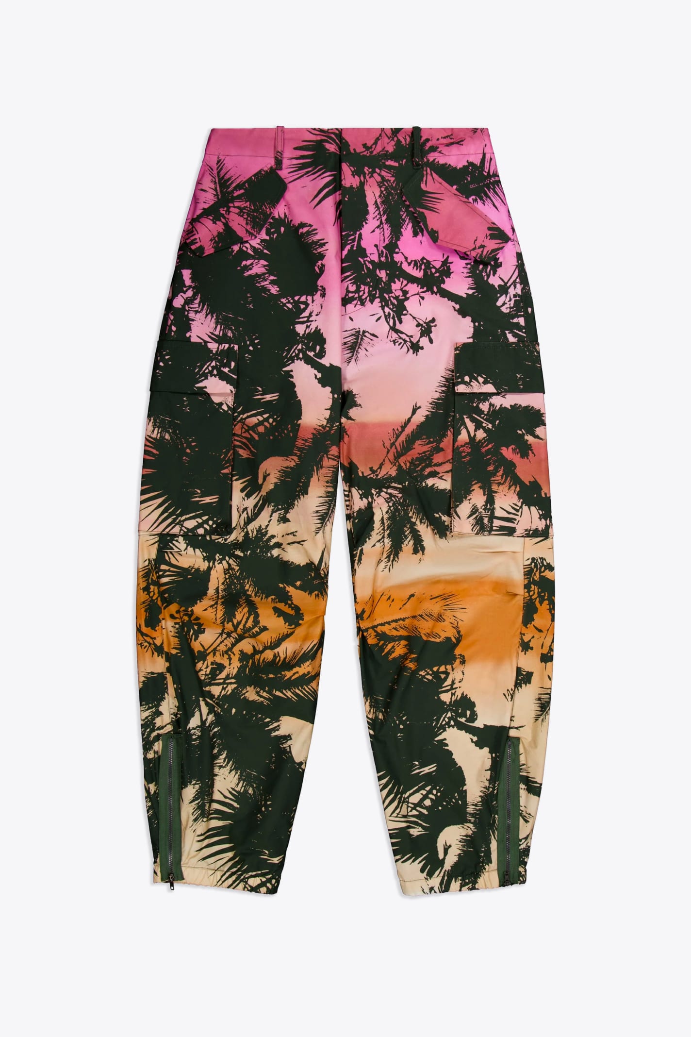 Shop Laneus Cargo Printed Trousers In Variante Unica