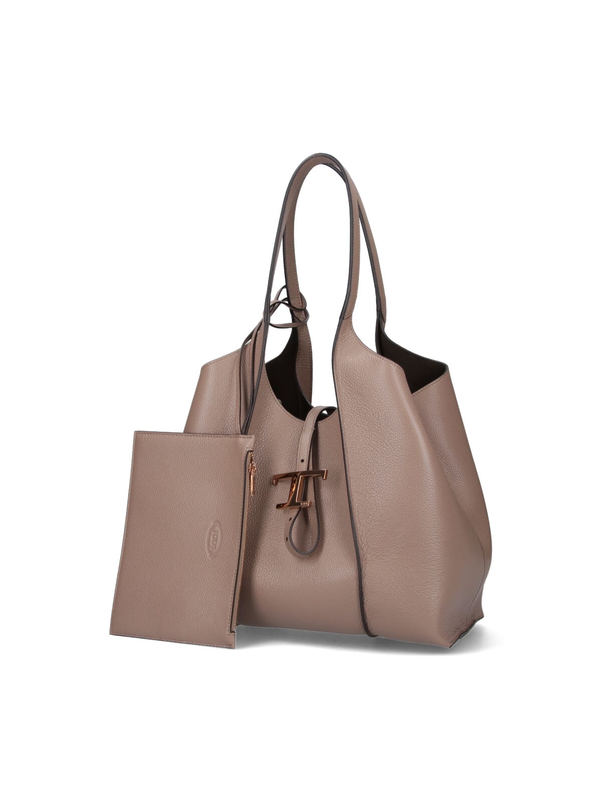 Tod's Small Tote Bag T-timeless In Brown
