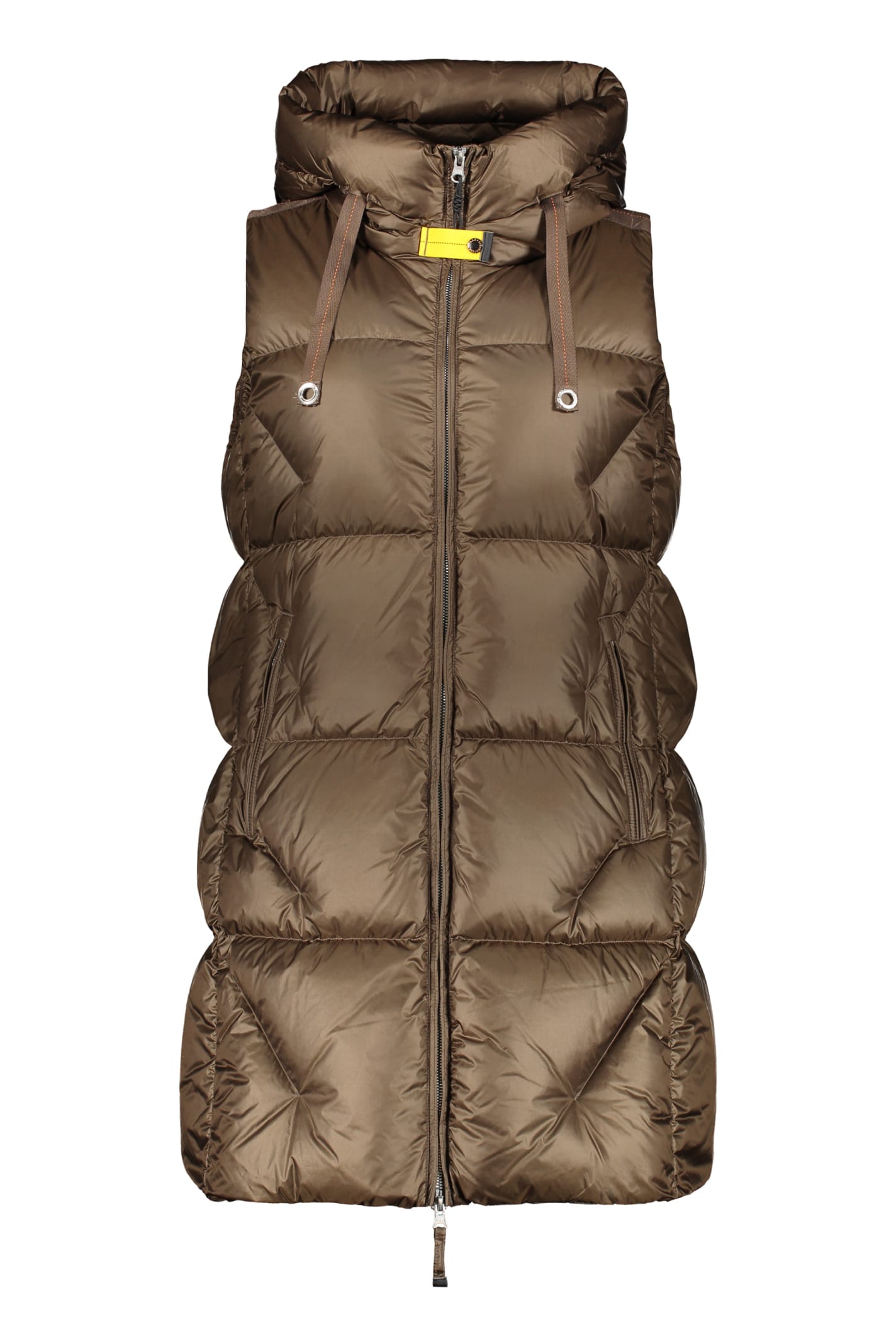 Parajumpers Zuly Hooded Bodywarmer In Brown