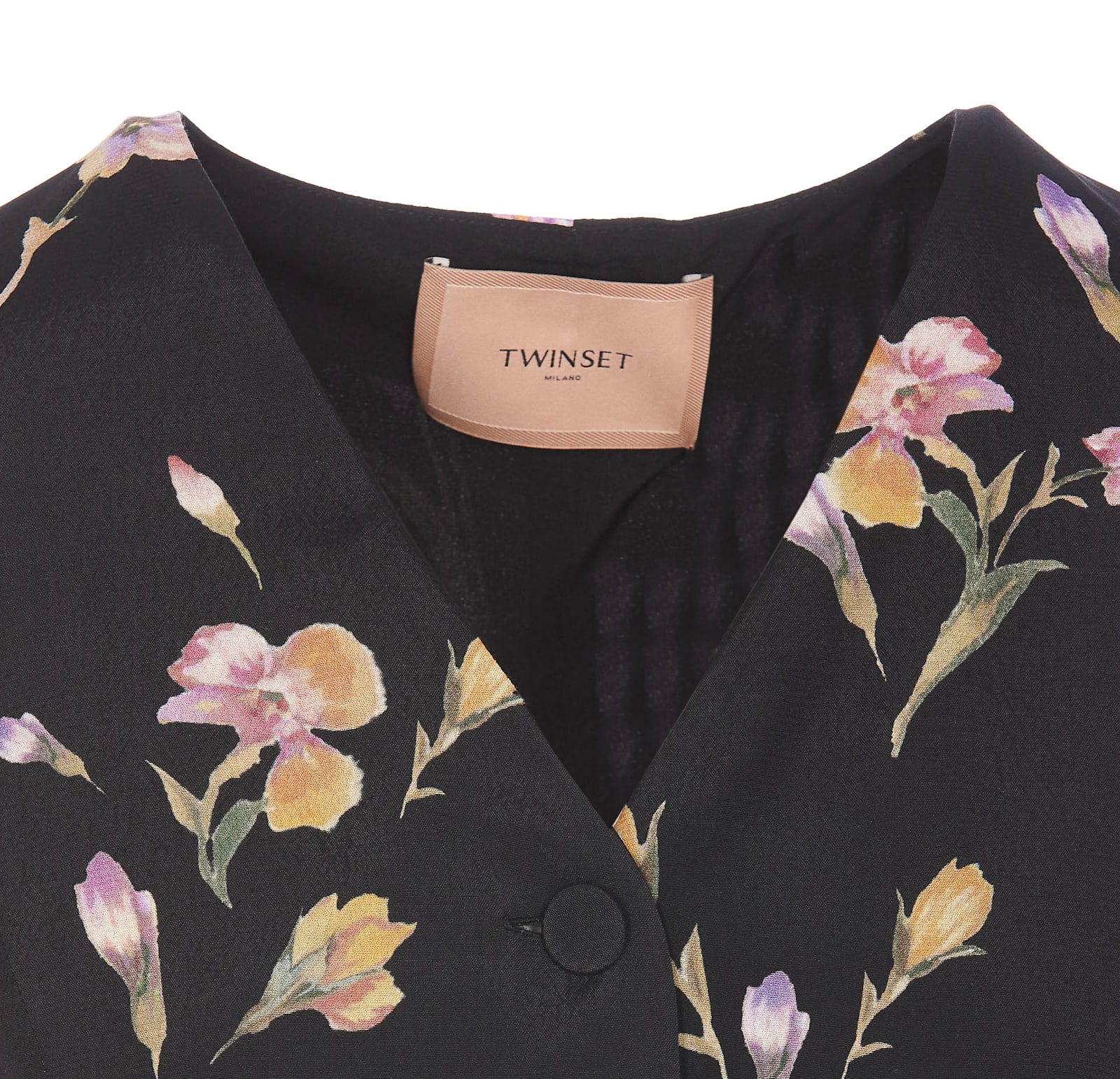 Shop Twinset Floral Print Gilet