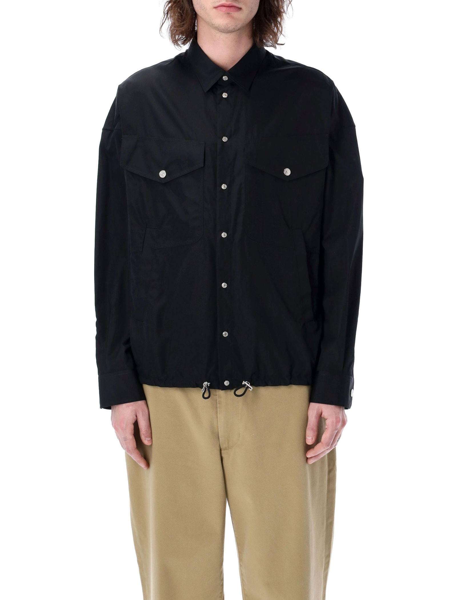 Dsquared2 Drawstring Shirt Black In Black